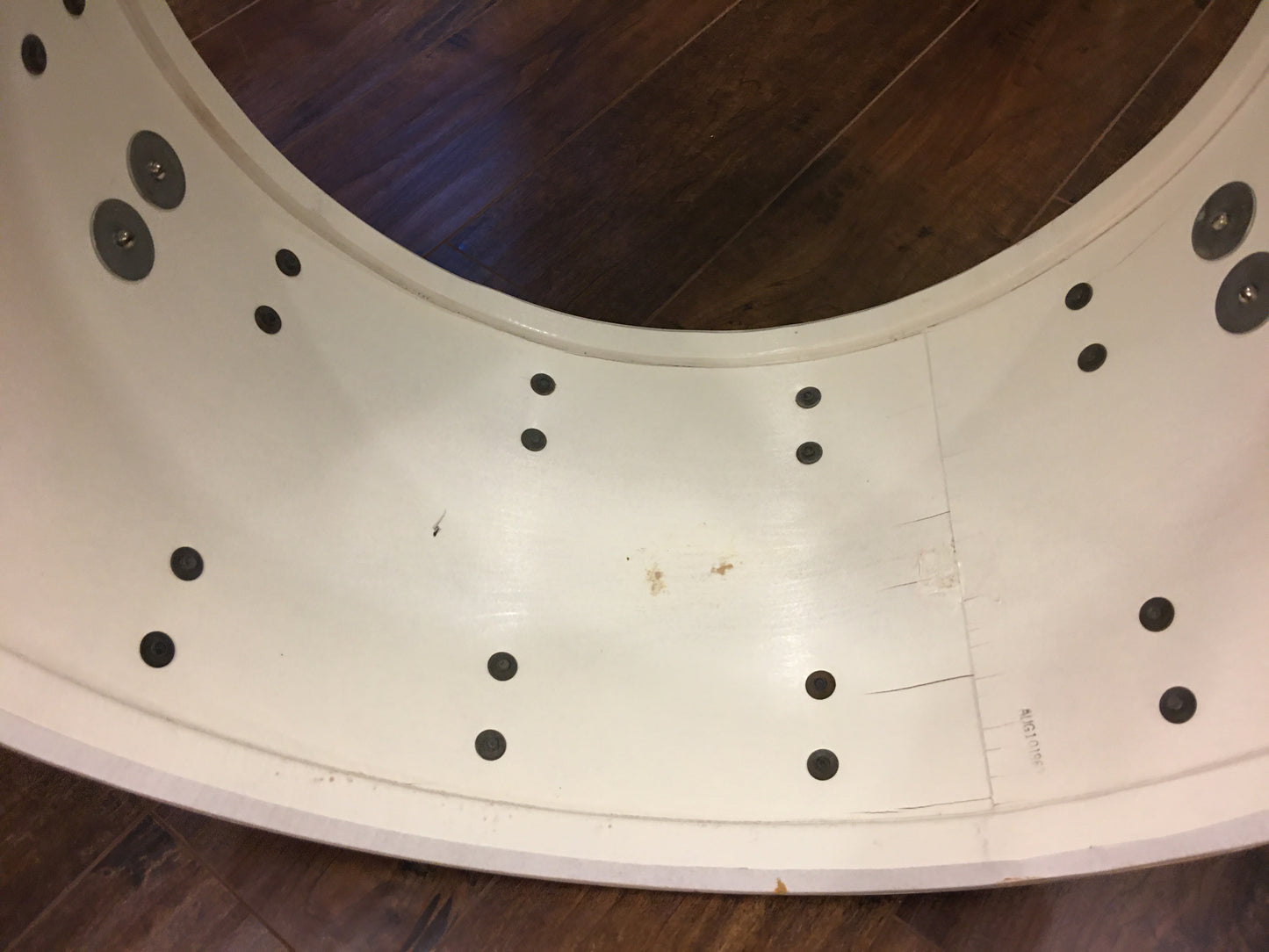 1967 Ludwig 14x22 Oyster Black Pearl Hollywood Bass Drum