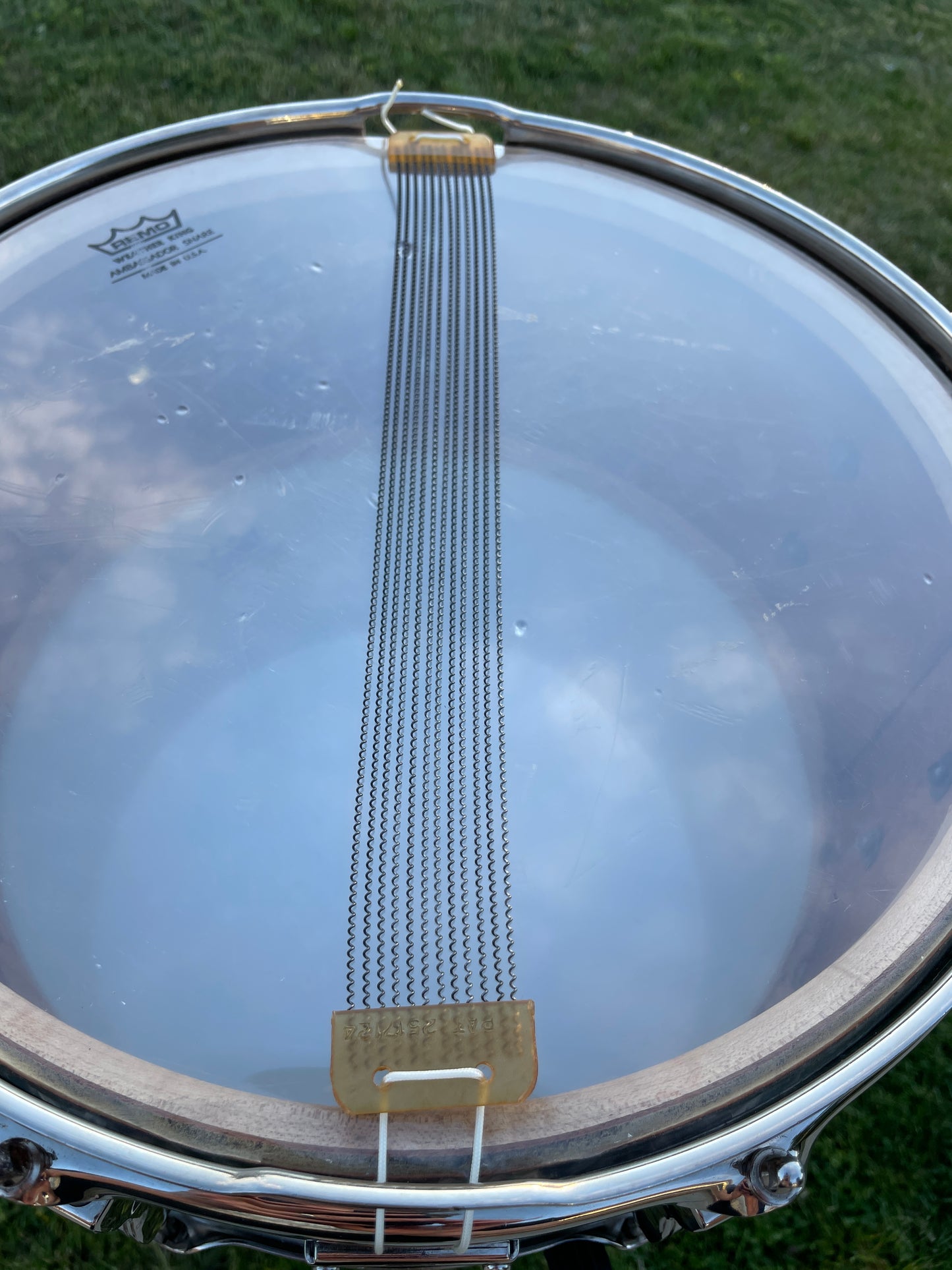 1959 Ludwig 6.5x14 Auditorium Transition Badge Snare Drum Mahogany