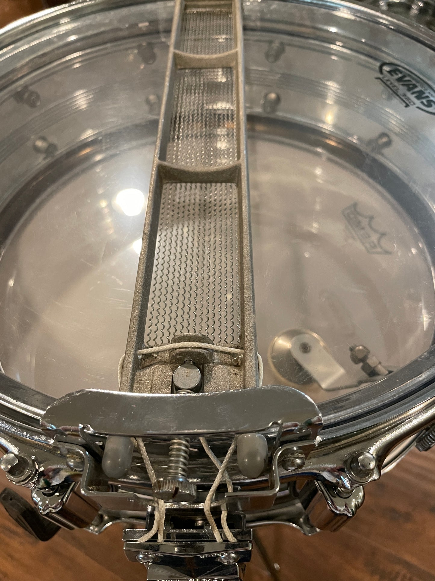 1960s-70s Rogers Dyna-Sonic 5x14 Snare Drum COB Chrome Over Brass