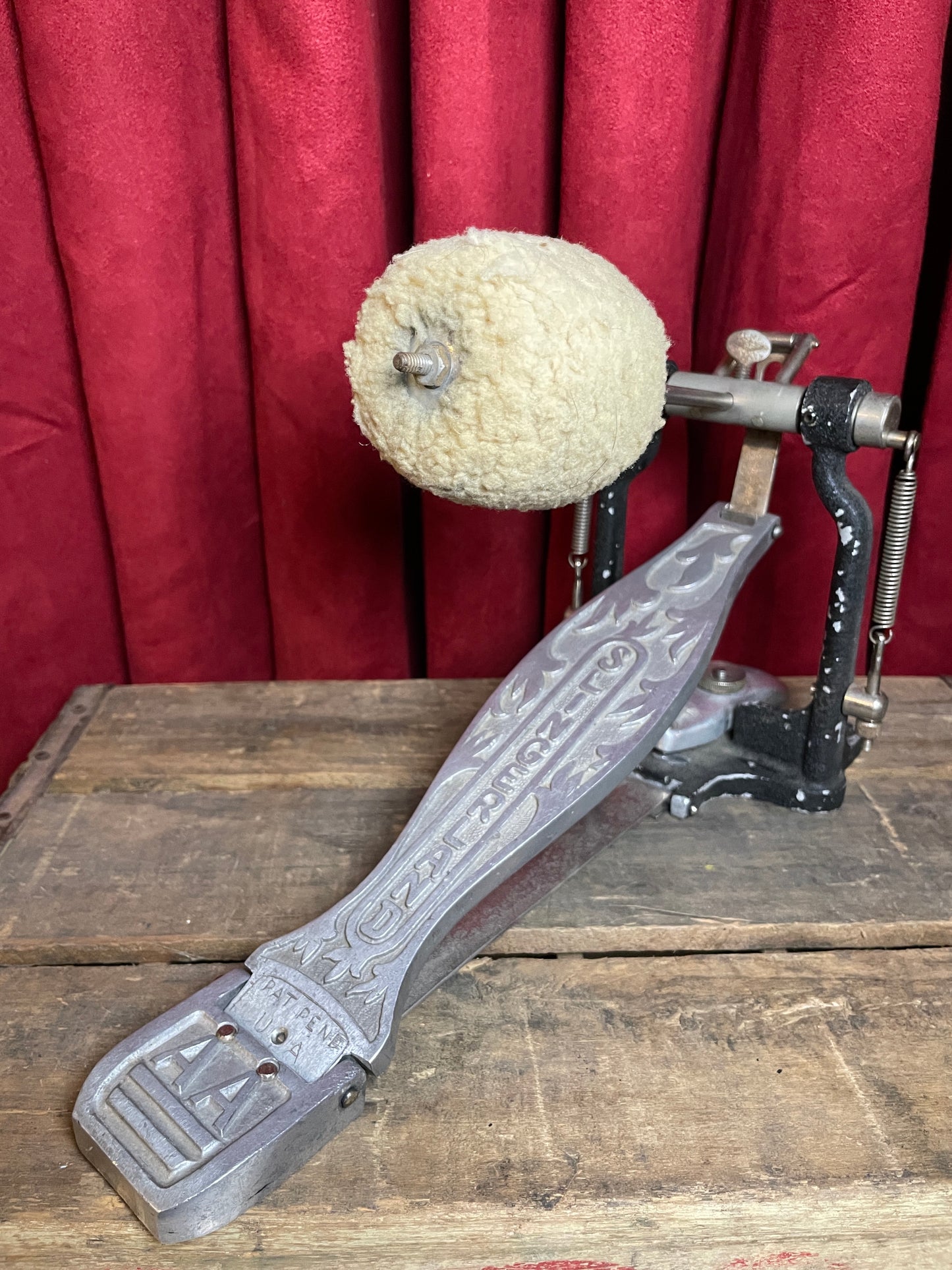 1950s Slingerland AA Bass Drum Pedal Black