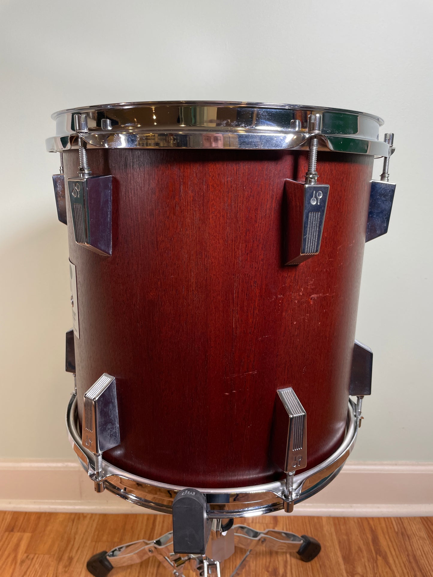 Vintage Sonor Phonic Plus 12x12 Tom Drum Red Mahogany