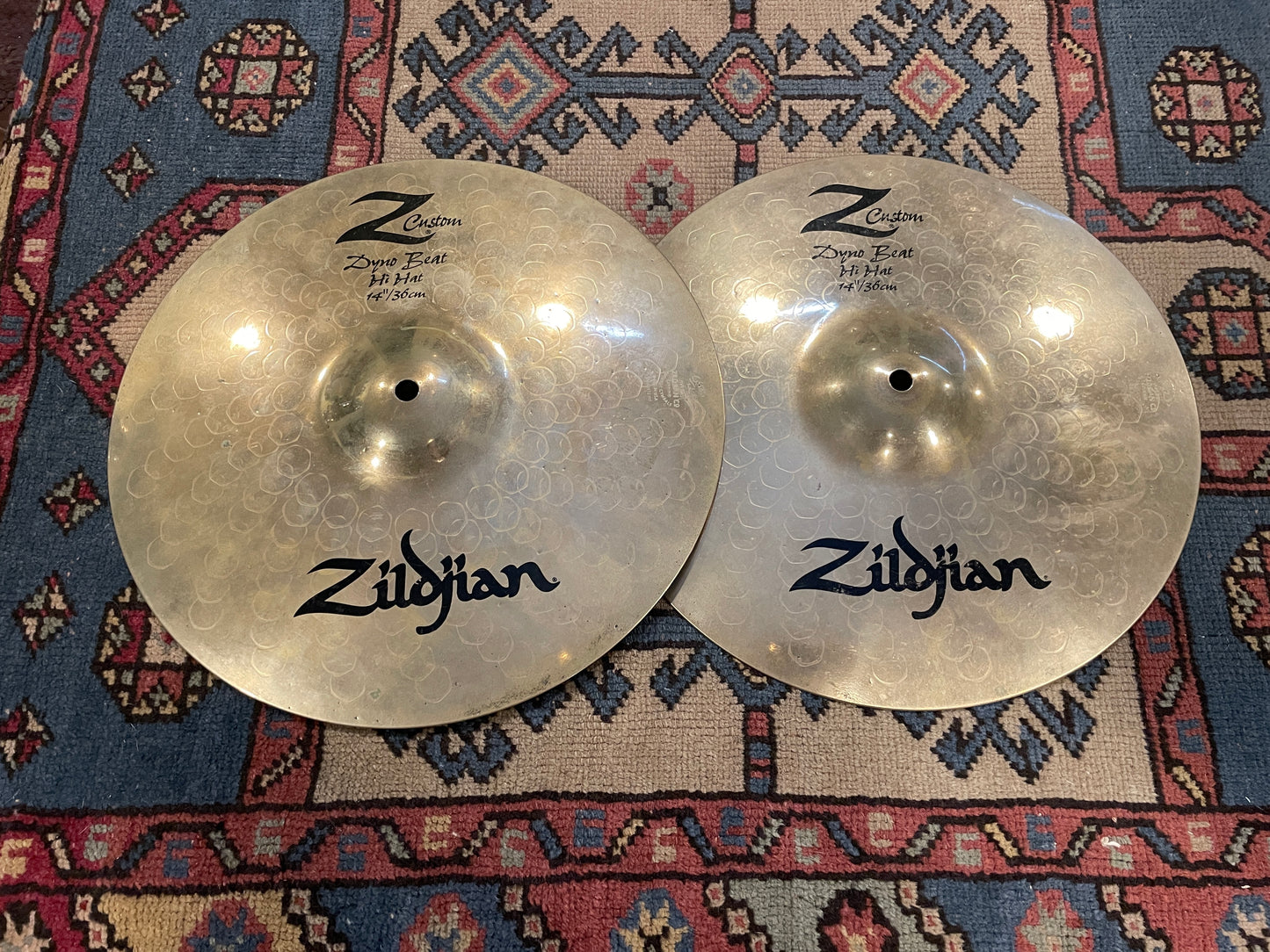 14" Zildjian Z Custom Dyno Beat Hi-Hat Cymbal Pair 1604g/1660g Z40133