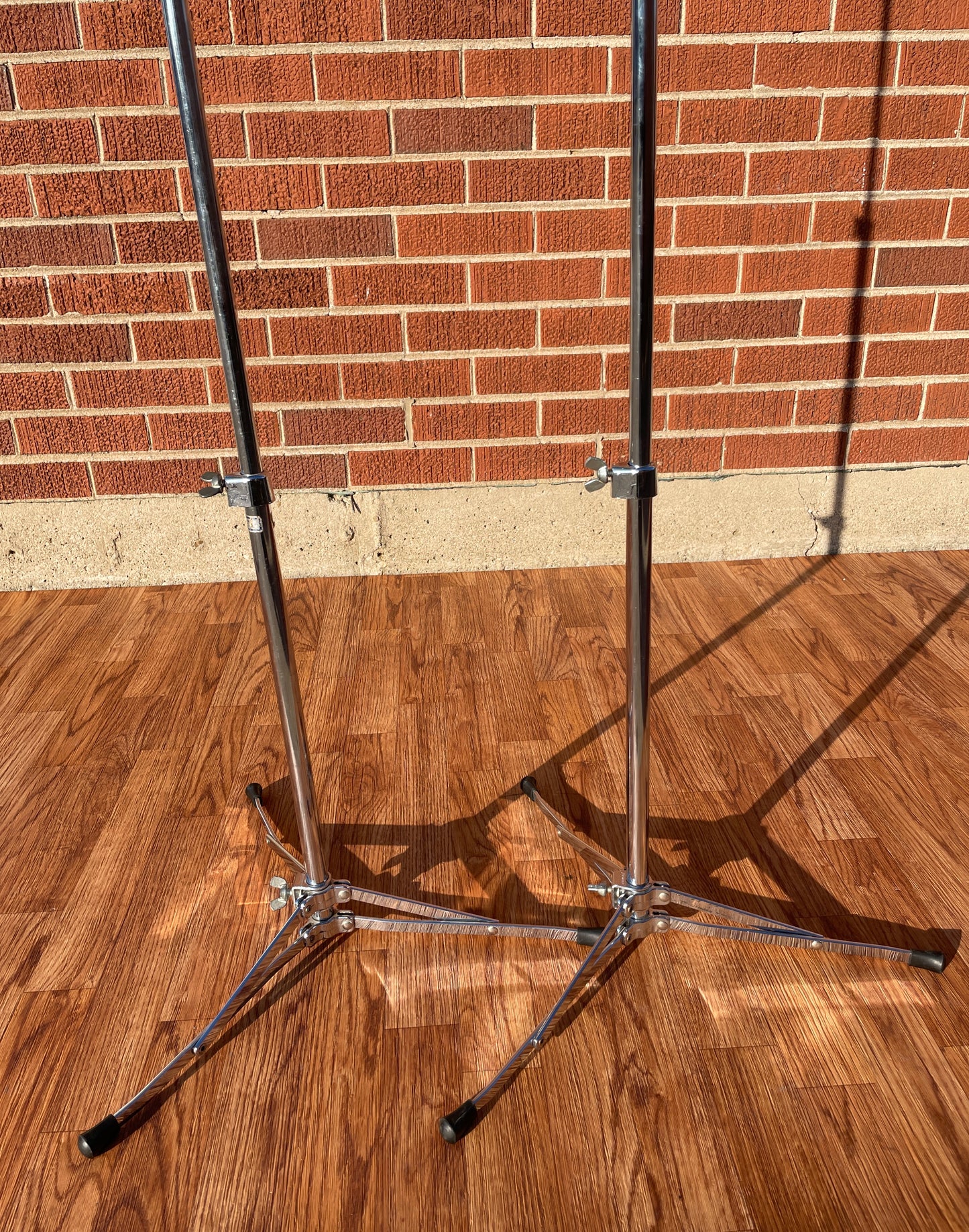 1960s Ludwig 1400 Flat Base Straight Cymbal Stand Pair (2 Pcs.)