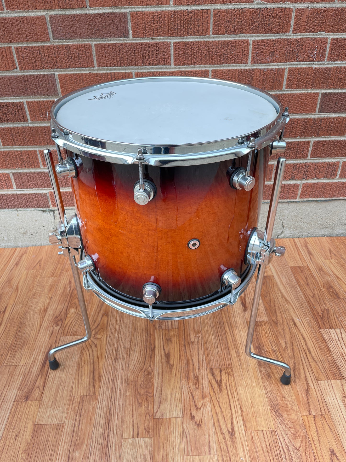 DW Design Series 12x14 Floor Tom Single Drum Tobacco Burst Drum Workshop