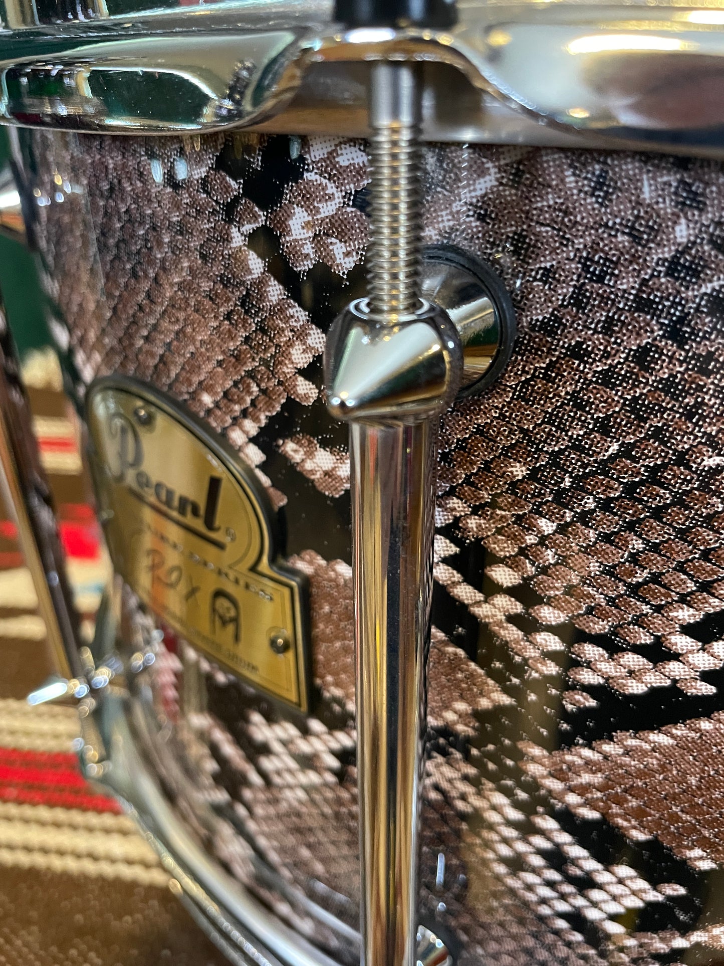 Pearl Vinnie Paul Signature Model 8x14 VP1480 Snare Drum Snakeskin