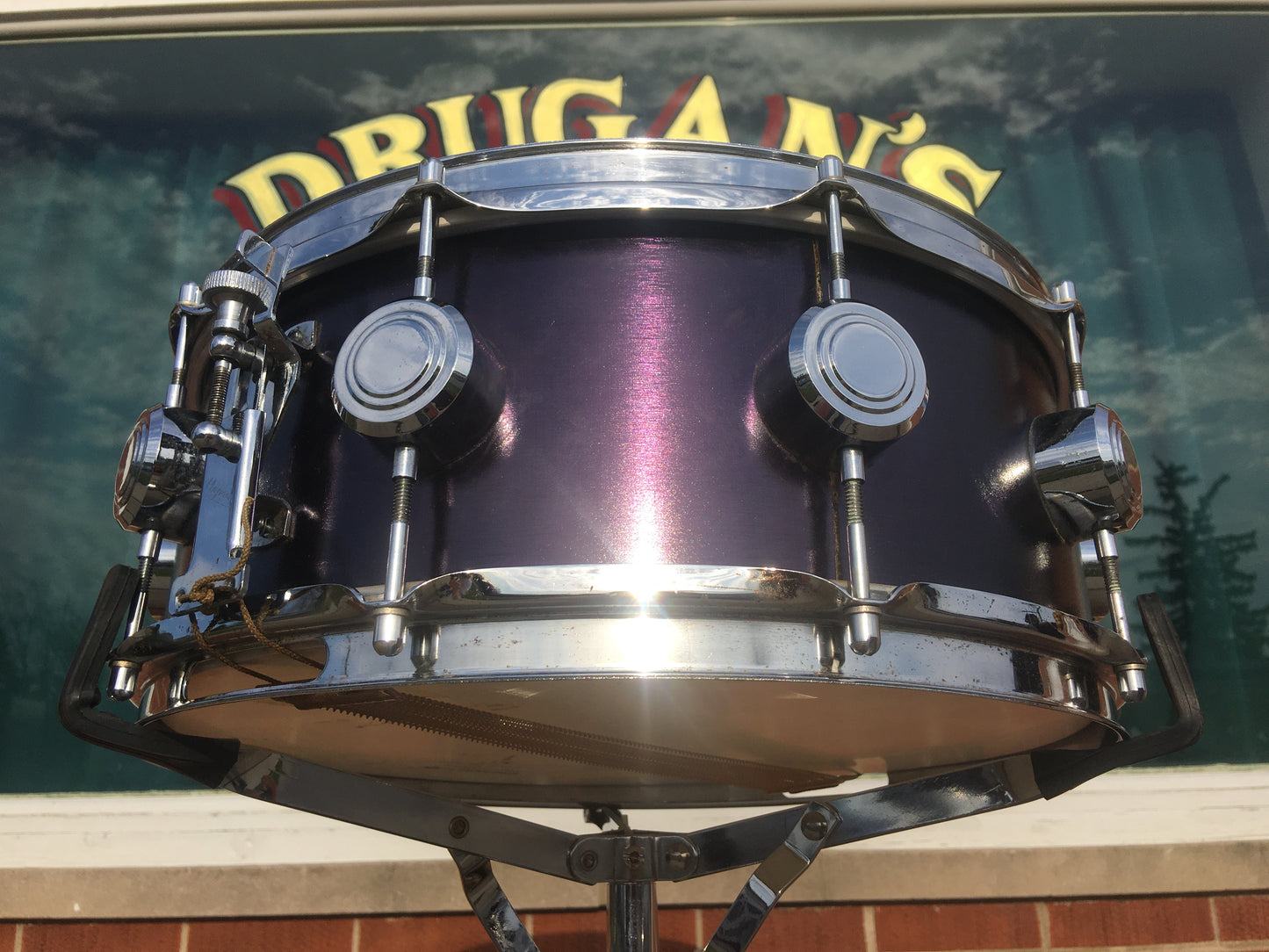1969 George Hayman 5x14 Vibrasonic 10 Lug Snare Drum Midnight Blue
