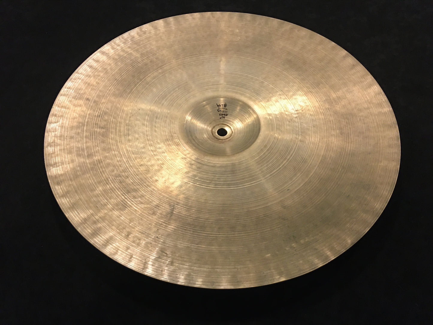 16" Zildjian A 1940s-50s Trans Stamp Crash Cymbal 1056g #683
