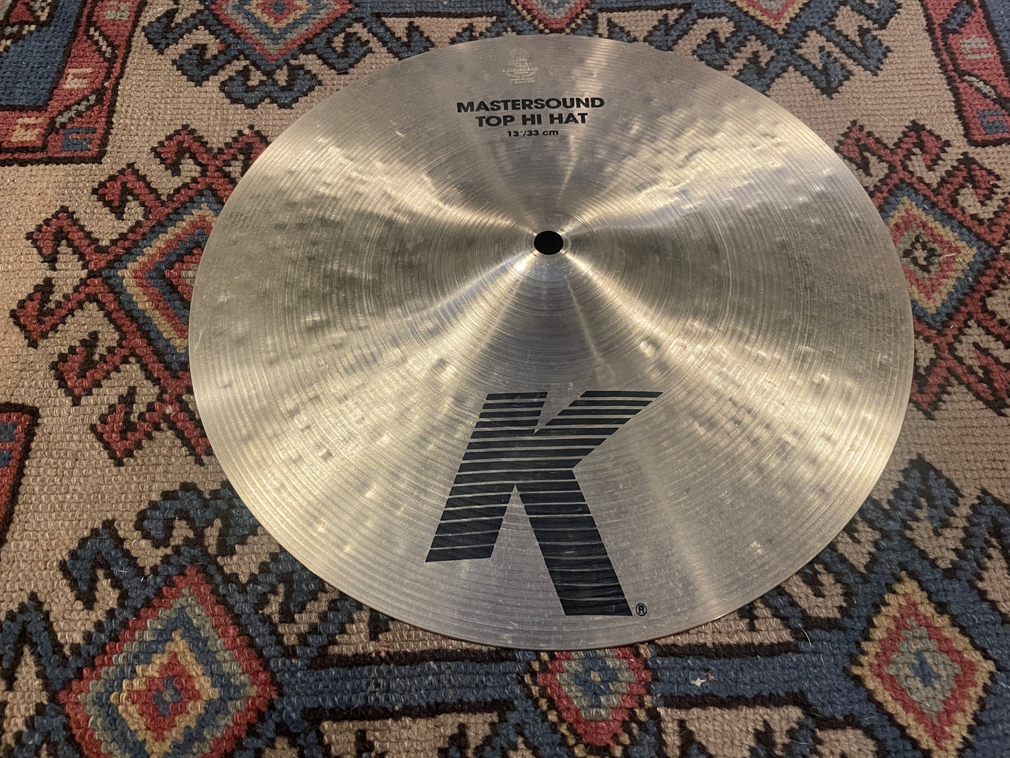 13" Zildjian K Mastersound Hi-Hat Top Cymbal Single 844g