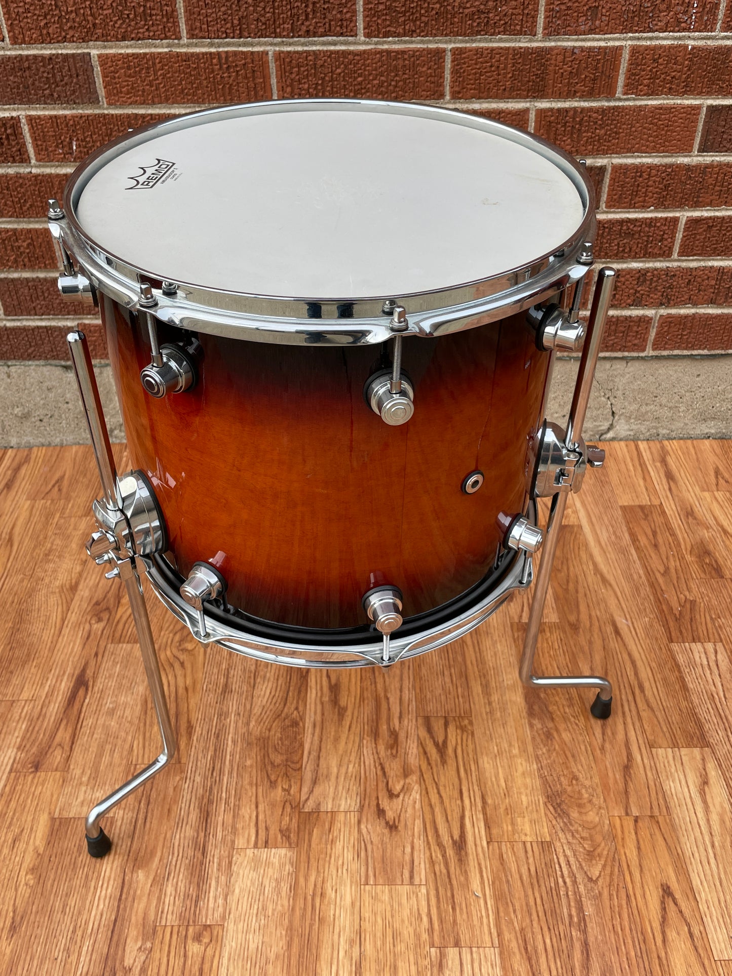 DW Design Series 12x14 Floor Tom Single Drum Tobacco Burst Drum Workshop