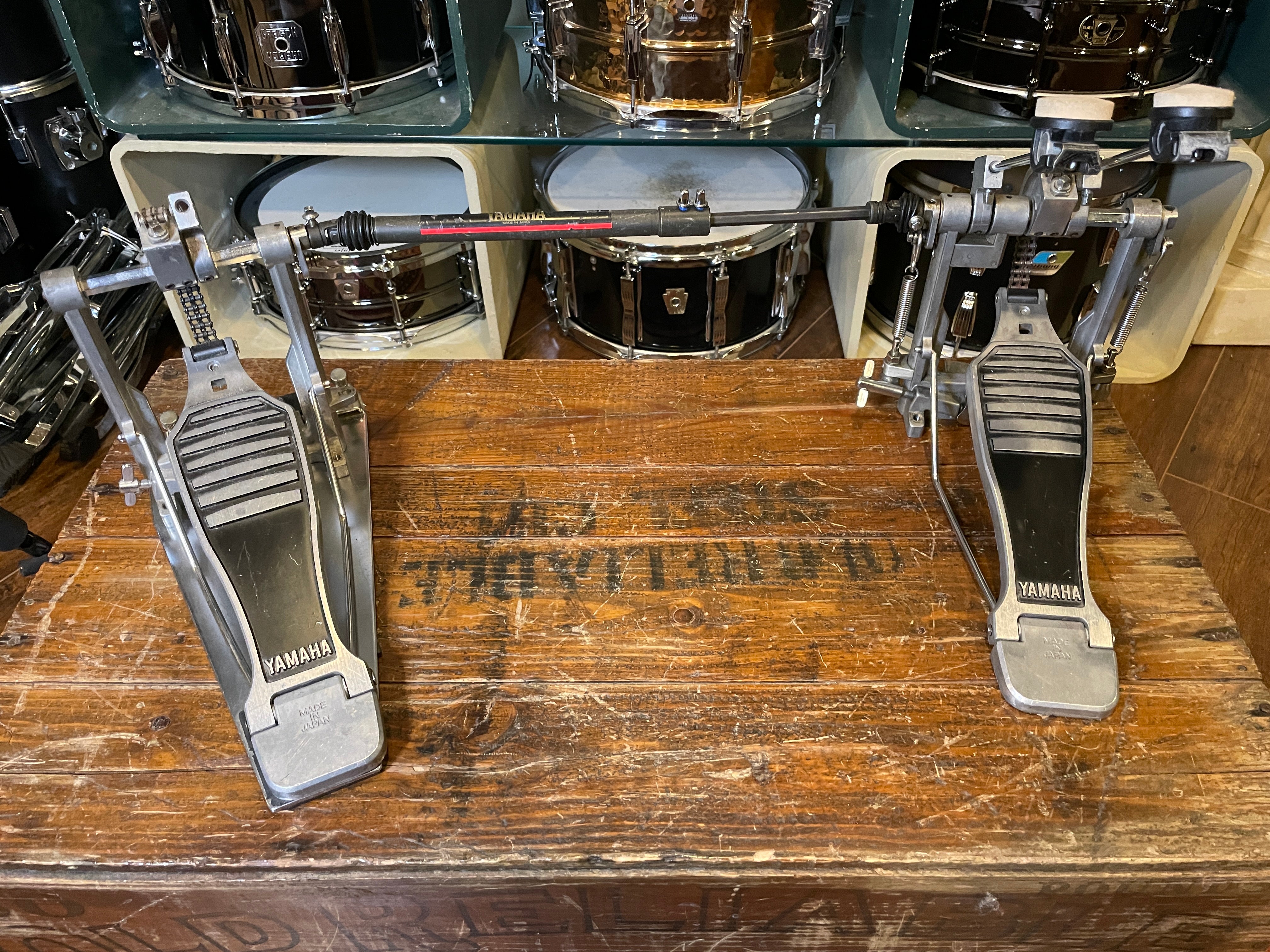 double pedal setup Vintage Yamaha DFP-860 Double Bass Drum Pedal – Drugan's Drums & Guitars