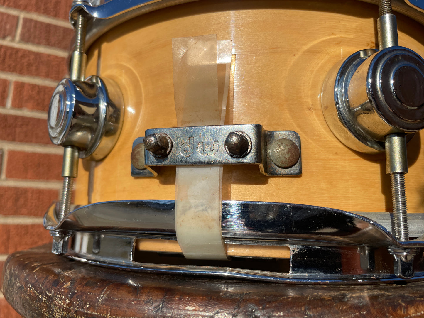 2002 DW 5x10 Soprano Snare Natural Drum Workshop