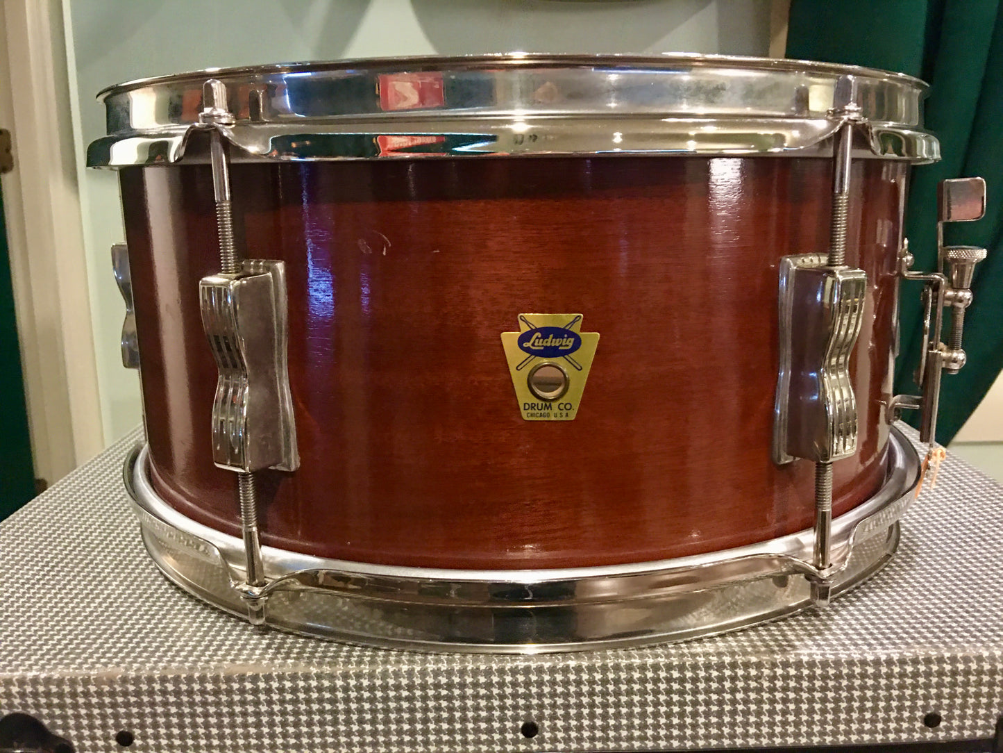 1959 Ludwig Pioneer Transition Badge 6.5X14 Mahogany Snare Drum