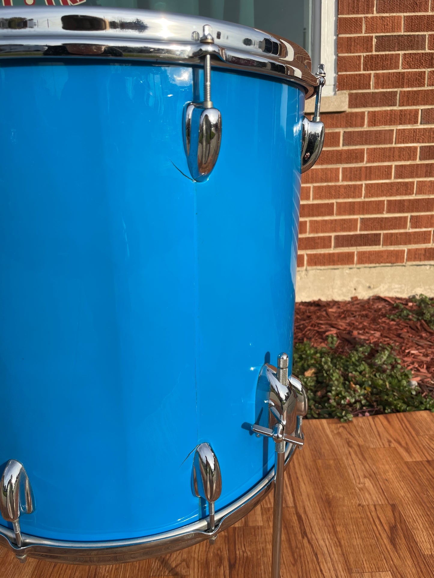 1970s Slingerland Modern Solo Outfit No. 2R Drum Set Blue Gloss
