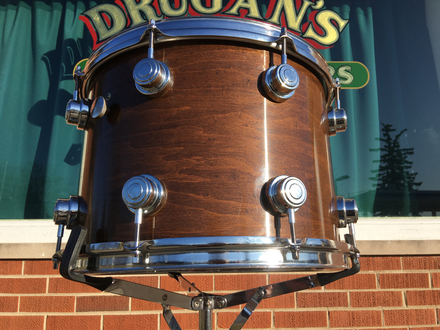 1970s Camco 10x14 Walnut L.A. Los Angeles Single Tom Drum