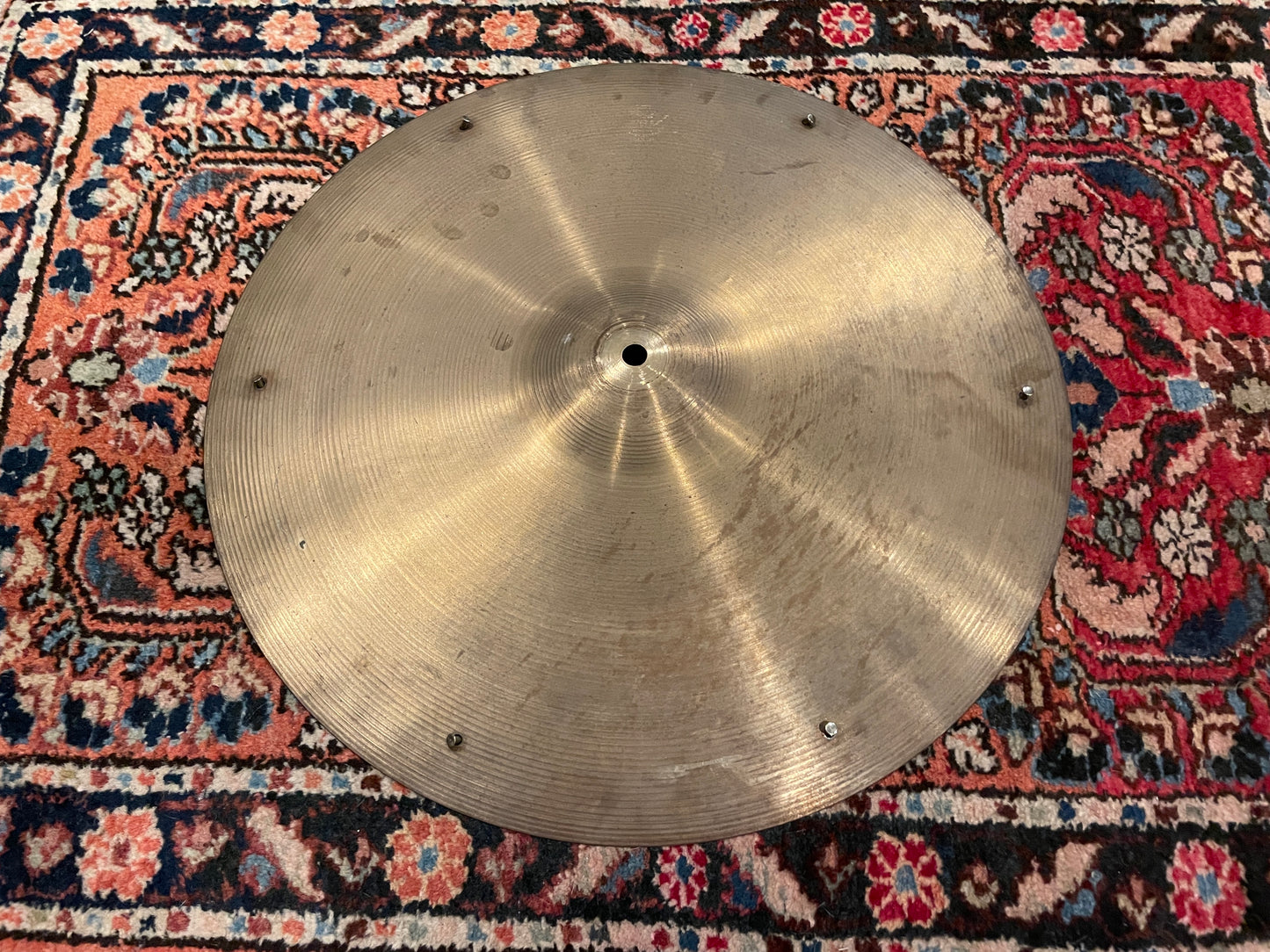 18" Zildjian A 1960s Crash Ride Cymbal w/ Factory Rivets 1680g #837