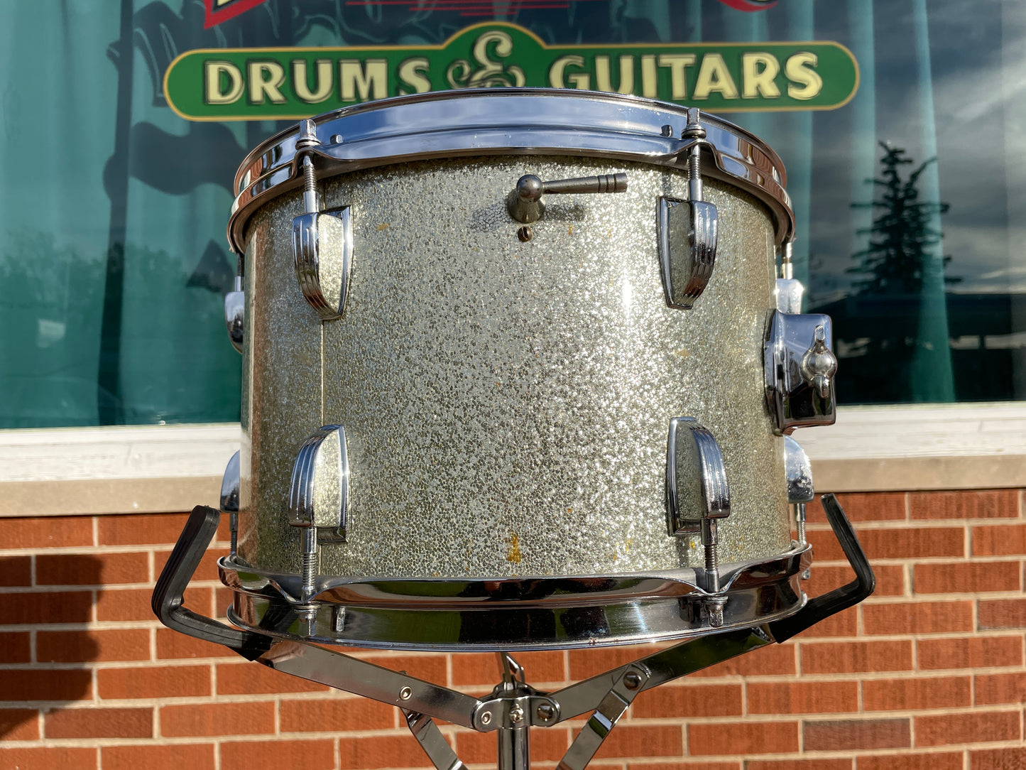 1966 Ludwig Jazzette Silver Sparkle Drum Set 12x18/12/14