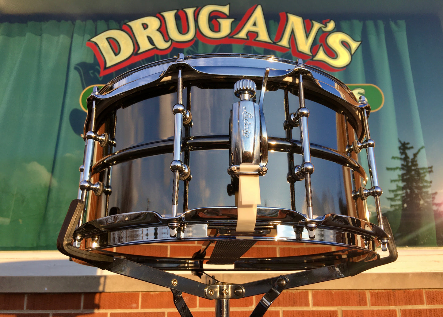 Ludwig 6.5x14 LB417T Black Beauty Tube Lugs Snare Drum