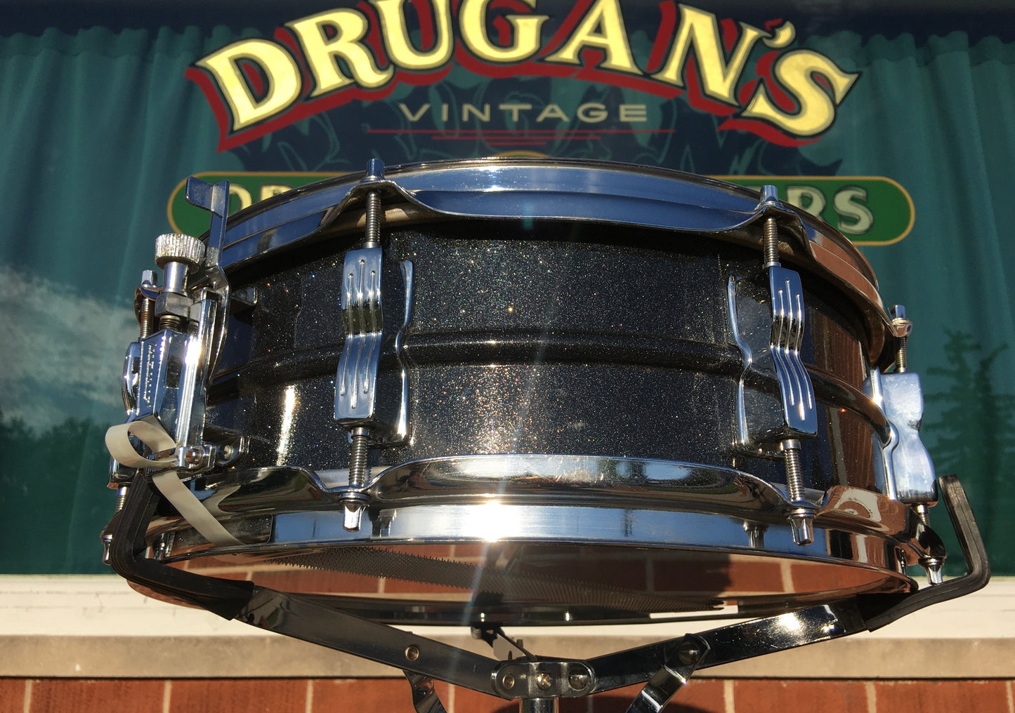 Ludwig Black Galaxy 5x14 Blackrolite Acrolite Snare Drum