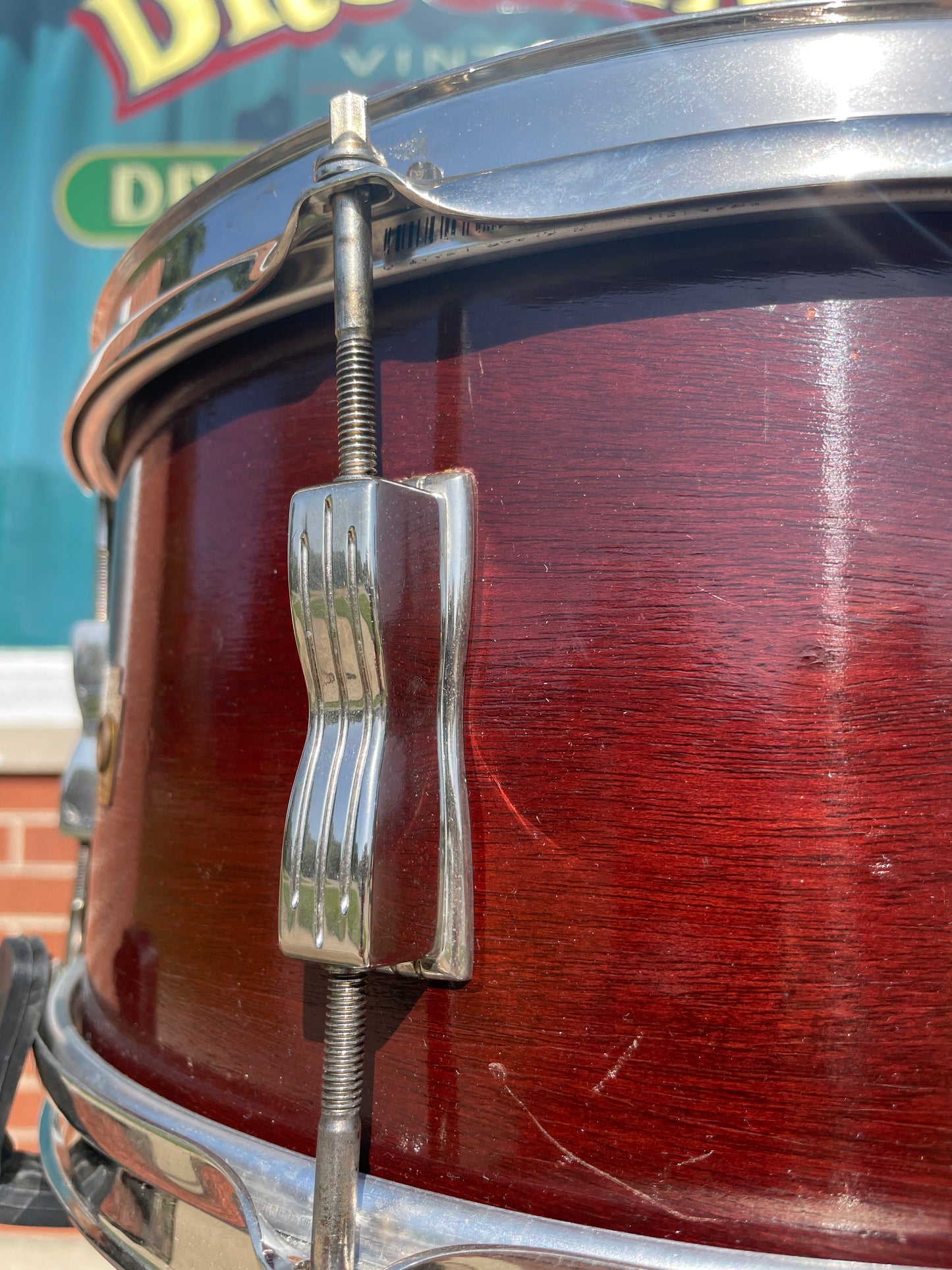 1964 Ludwig 6.5x14 No. 490 Pioneer Snare Drum Mahogany
