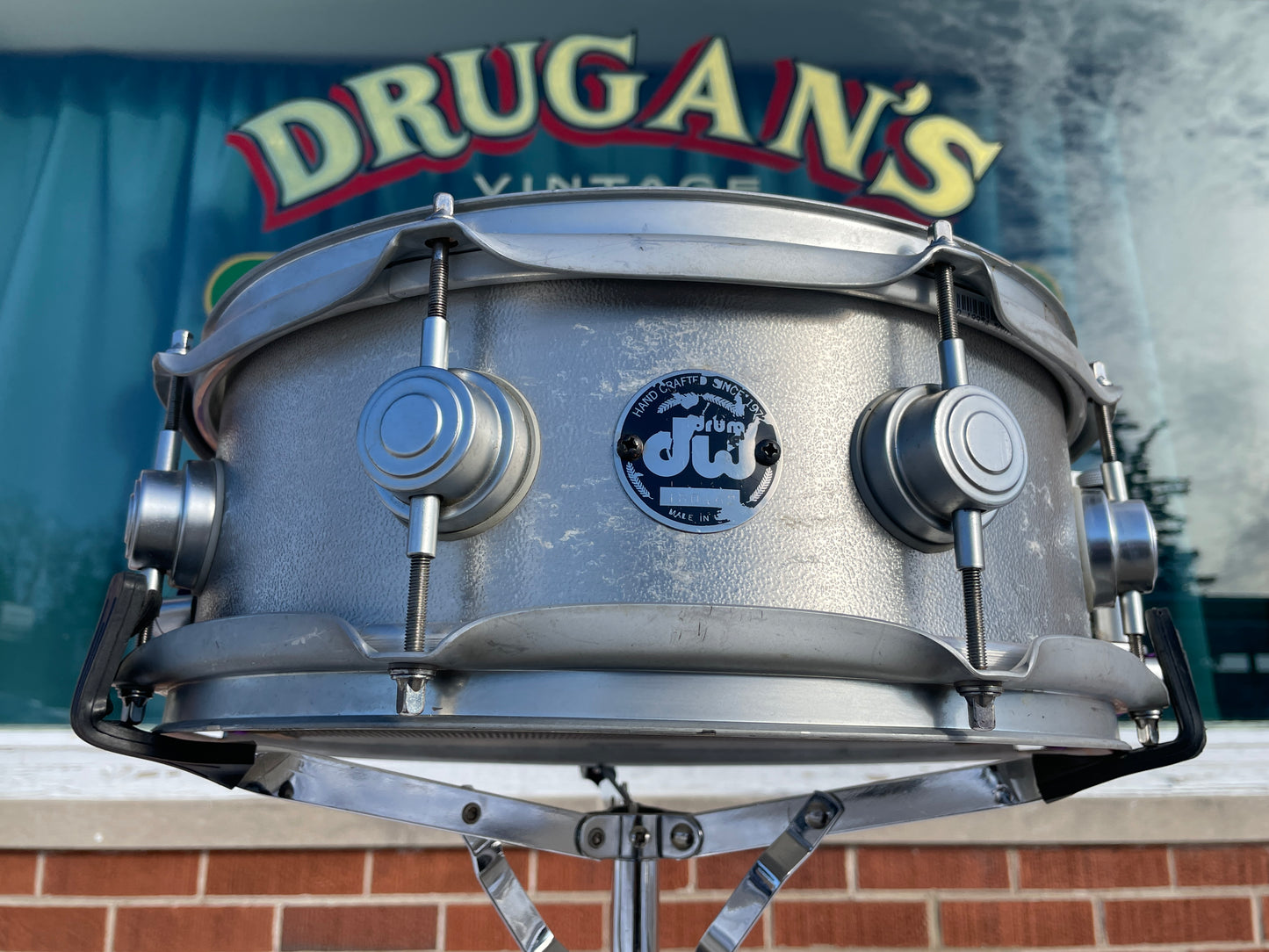 2001 DW Collector's Series 5x13 Cast Aluminum Snare Drum Workshop Billy Ward