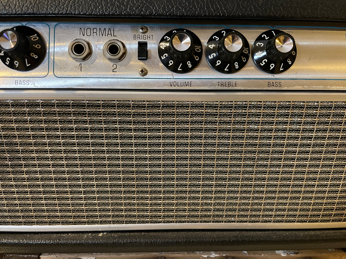 1969 Fender Silverface Bassman Amplifier Head AC568