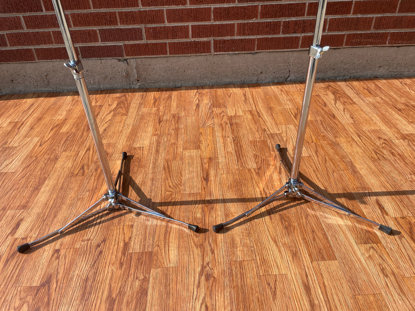 1960s Ludwig 1400 Flat Base Straight Cymbal Stand Pair (2 Pcs.)