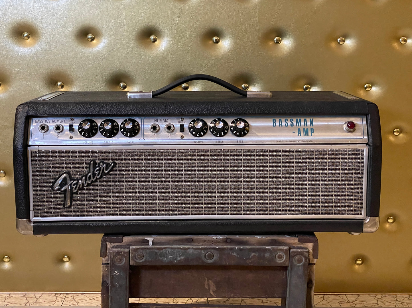 1969 Fender Silverface Bassman Amplifier Head AC568