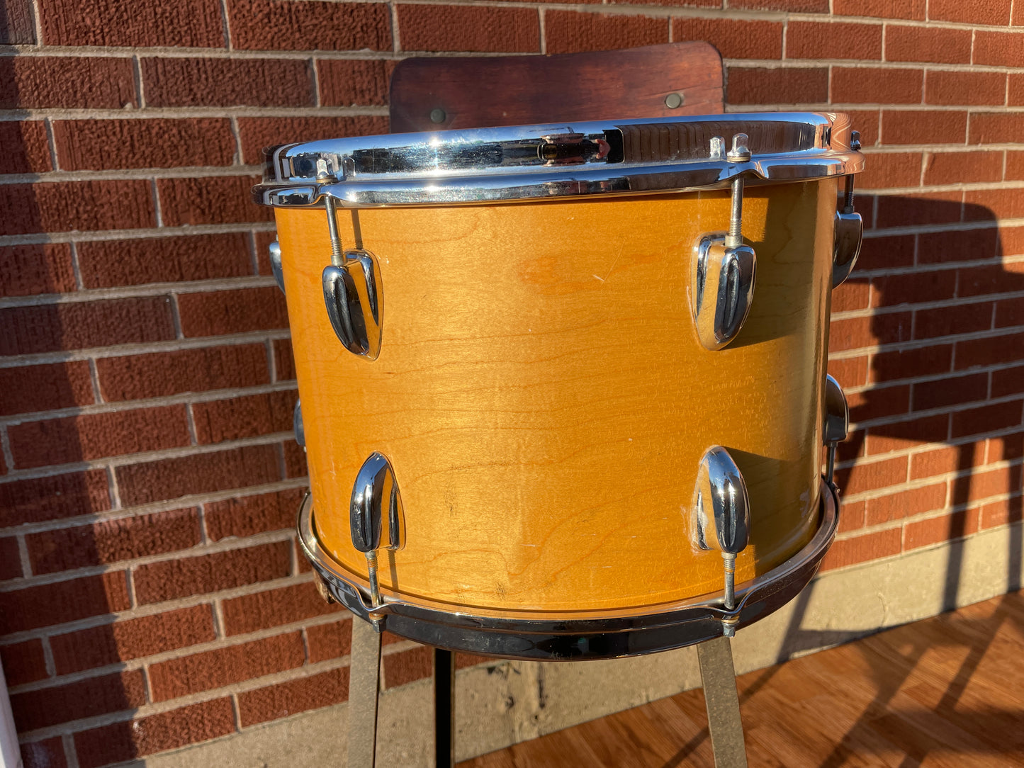 1970s Slingerland 9x13 Tom Drum Single Natural