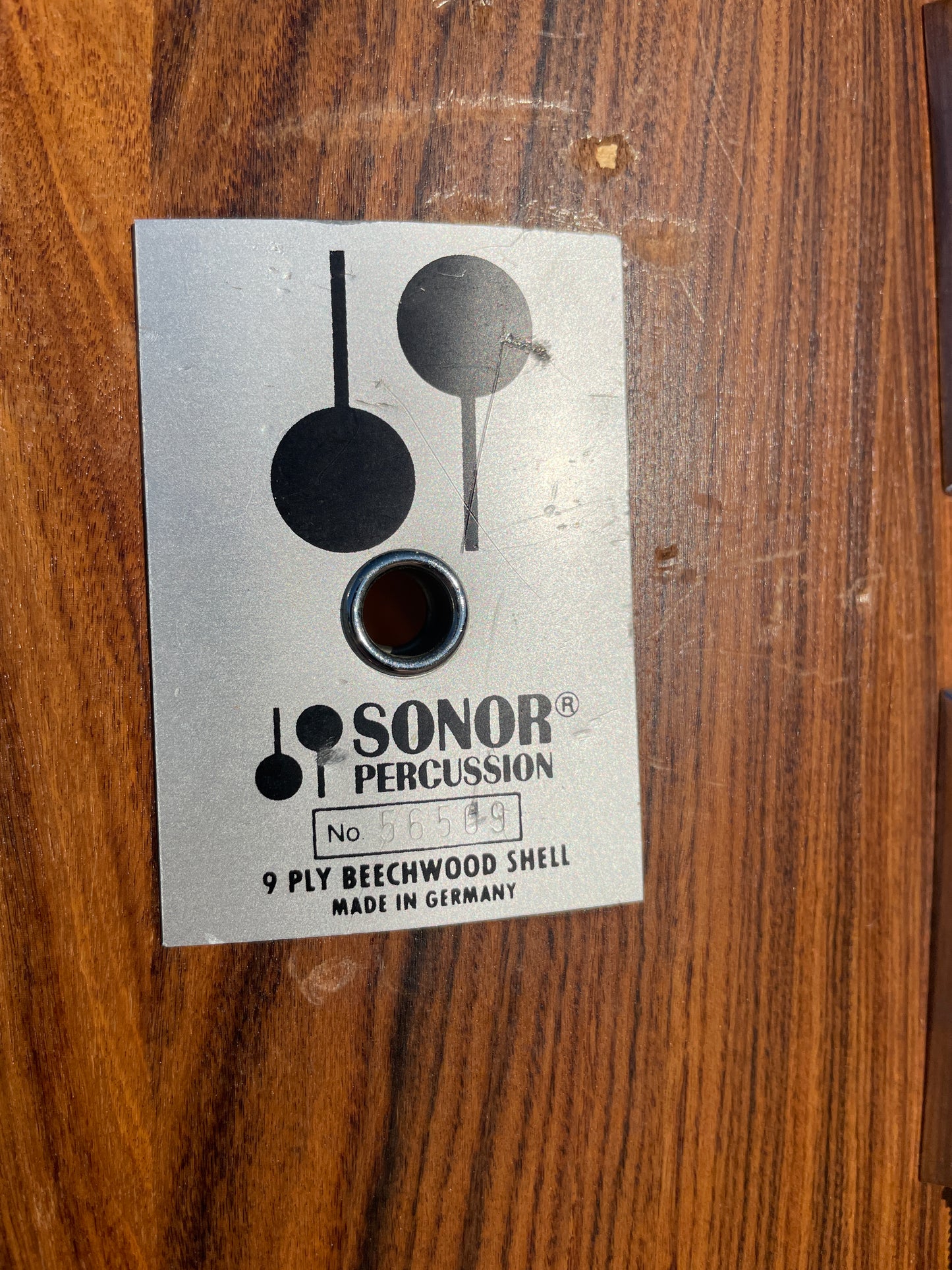 1980s Sonor Phonic Drum Set Rosewood 22/13/16