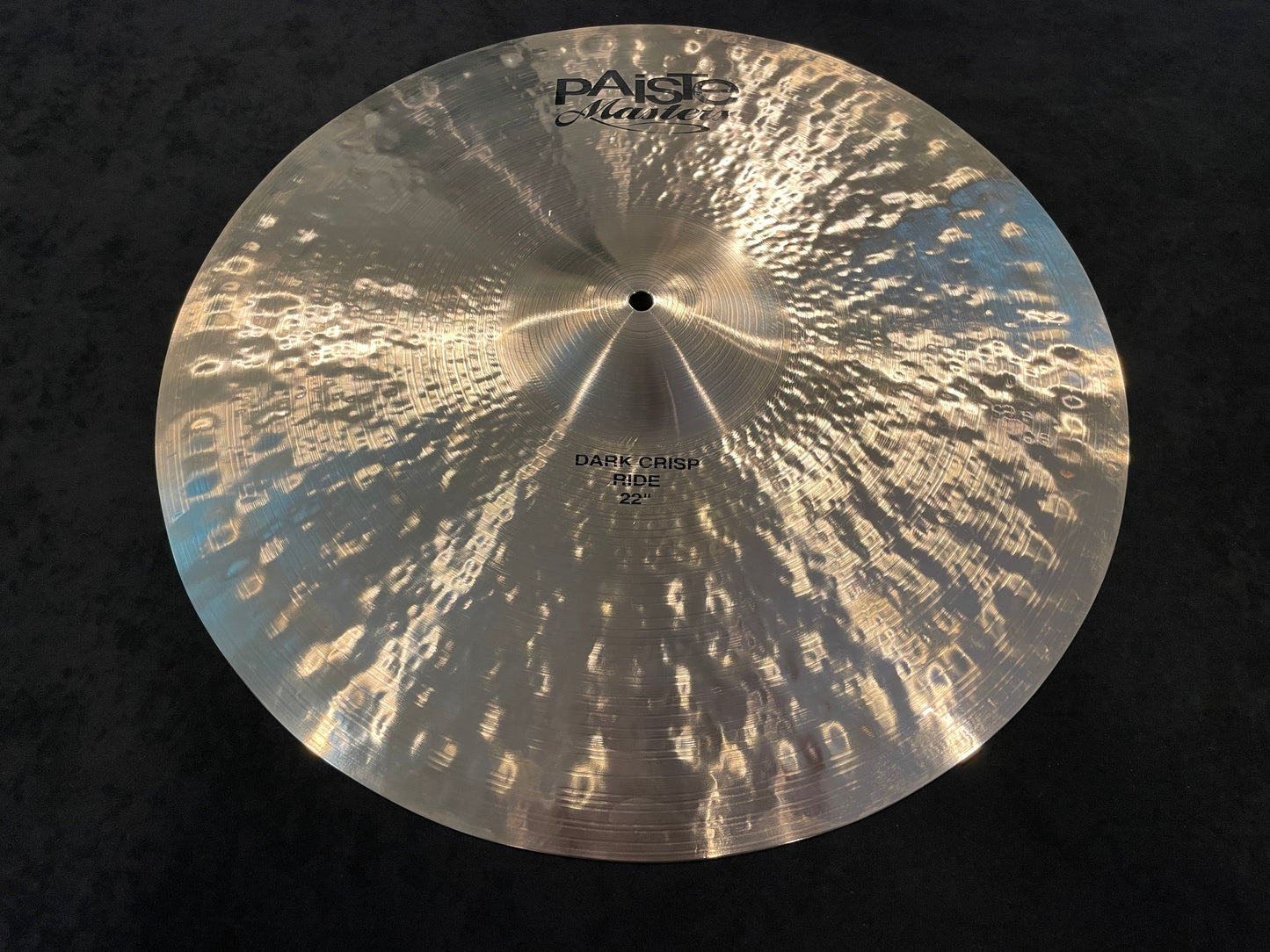22" Paiste Masters Dark Crisp Ride Cymbal 3181g