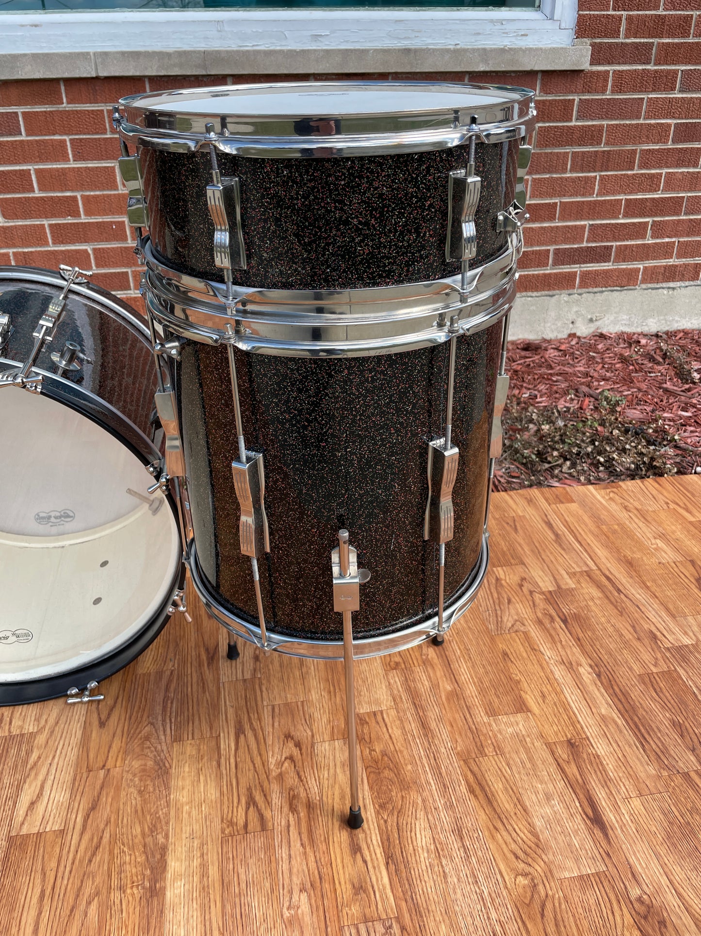 1964 Ludwig Club Date Drum Set Black Galaxy 20/12/14/5x14