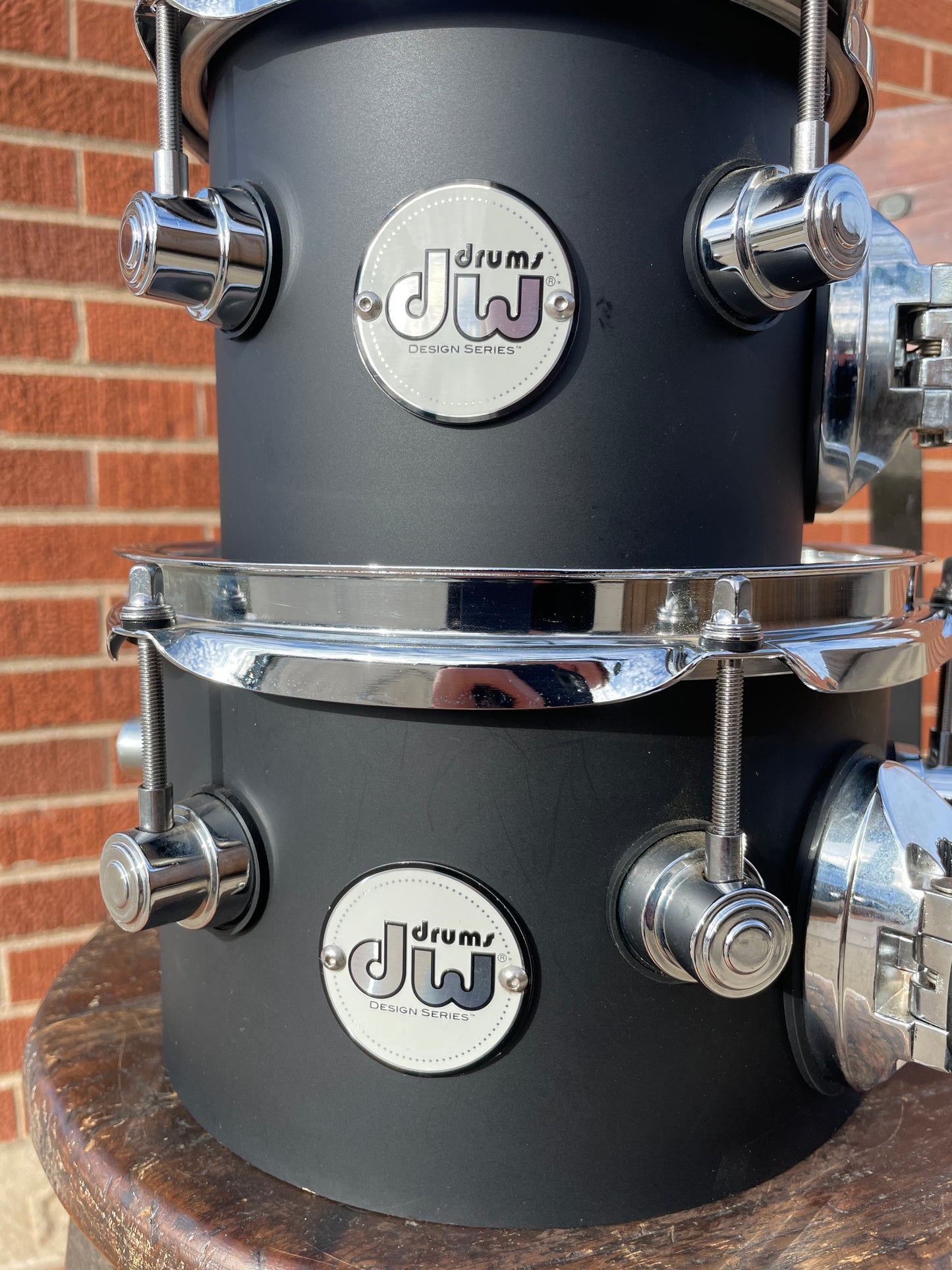 DW Design Series 5x6 / 5x8 Concert Toms Black Satin Lacquer DDCT01BLCR Drum Workshop