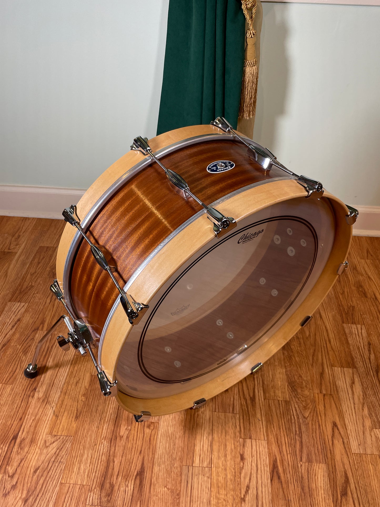 Chicago Drum 8x22 Bass Drum & 5.5x14 Snare Drum Mahogany/Poplar Tung Oil Finish
