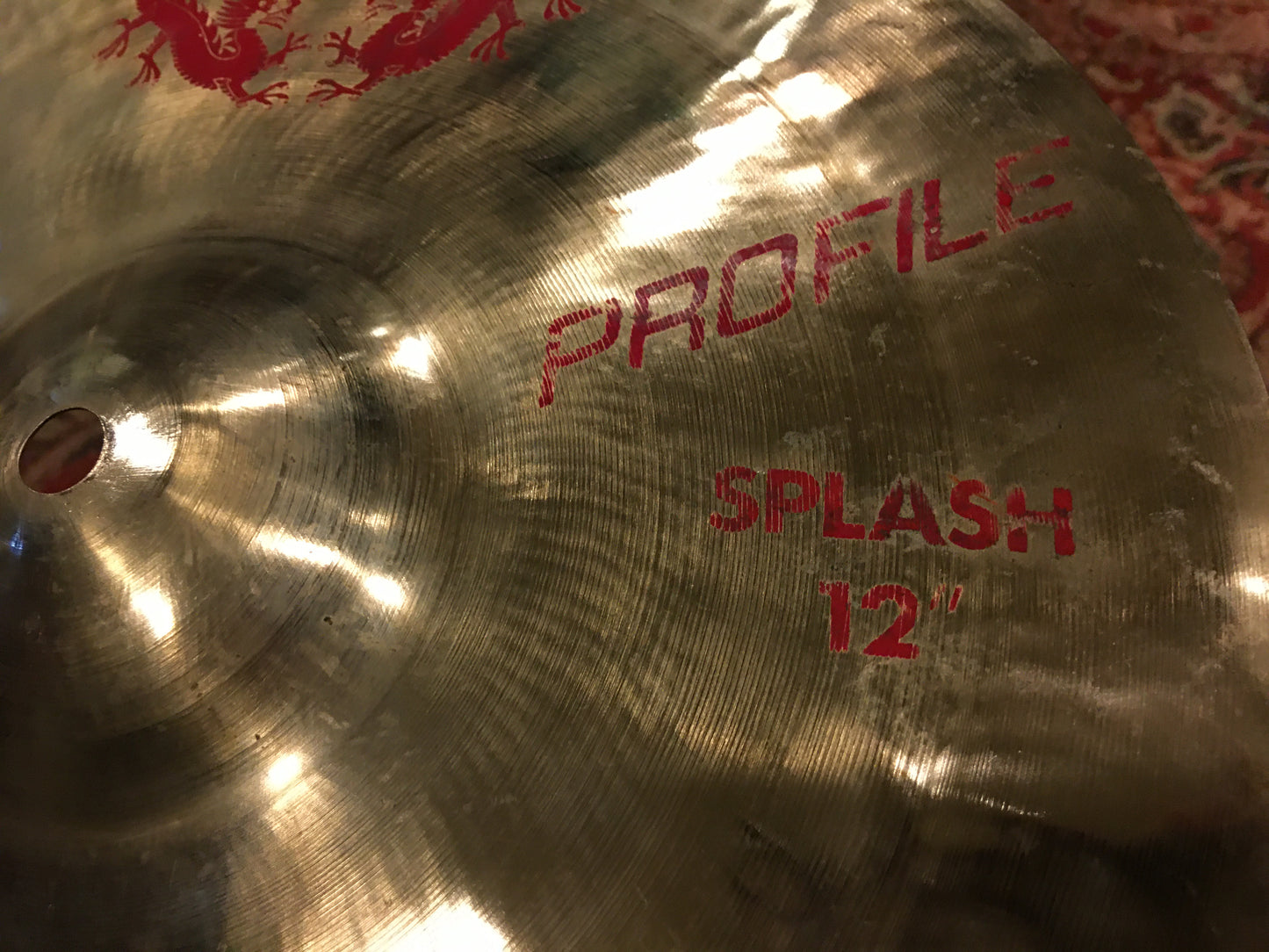 12" 1980s Meinl Dragon Profile Splash Cymbal 680g