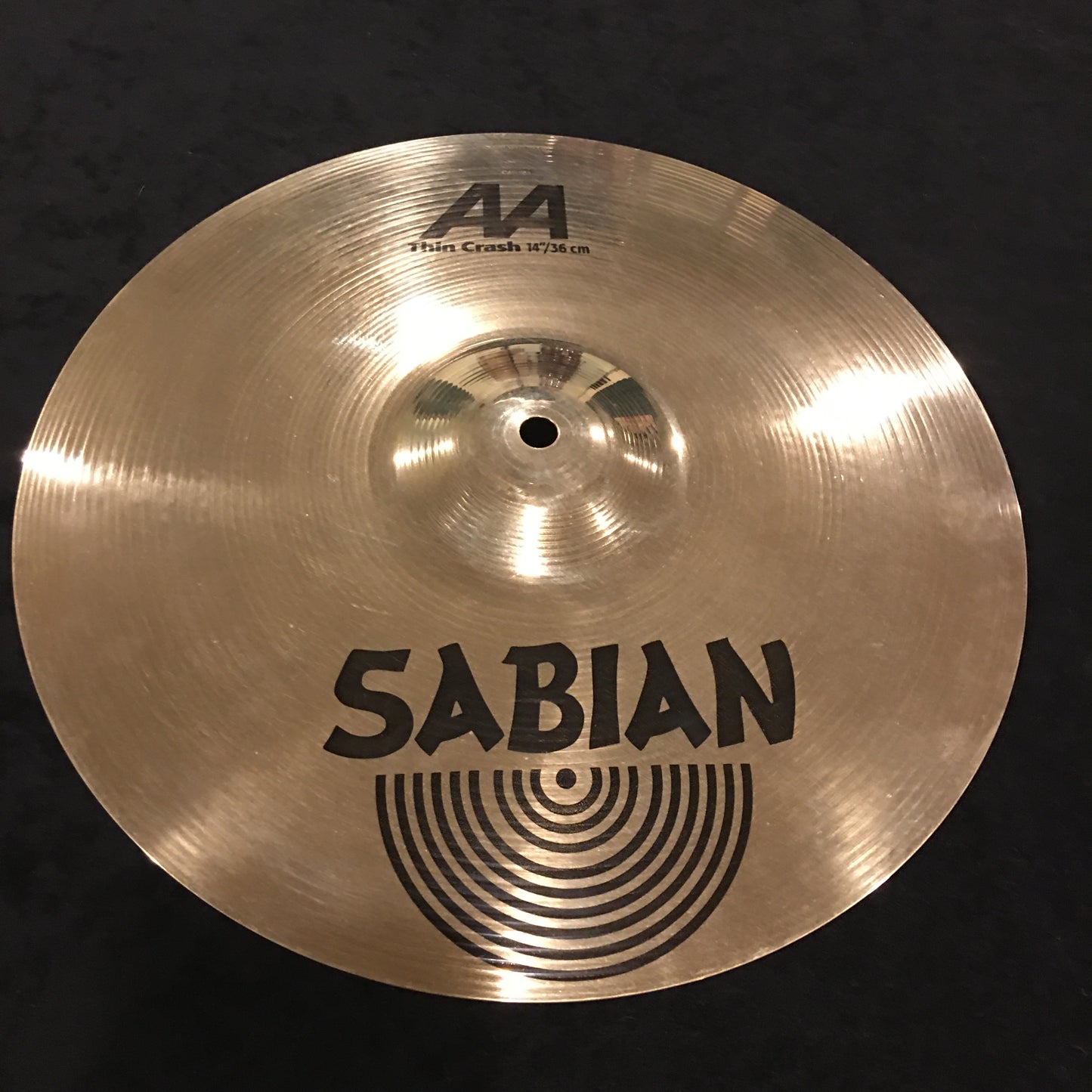 14" Sabian AA Brilliant Thin Crash Cymbal