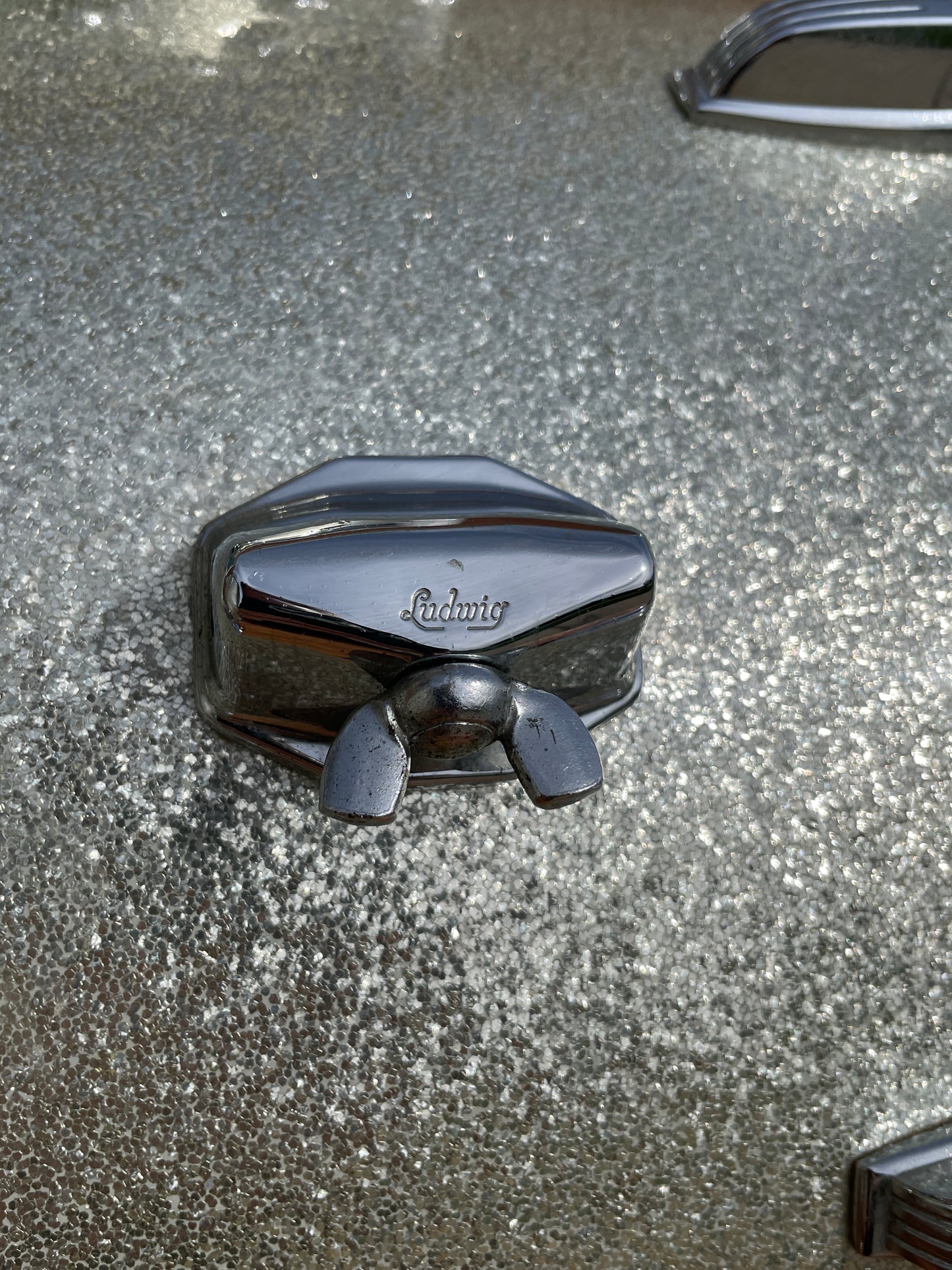 1964 Ludwig Super Beat Drum Set Silver Sparkle 20/13/16 COB