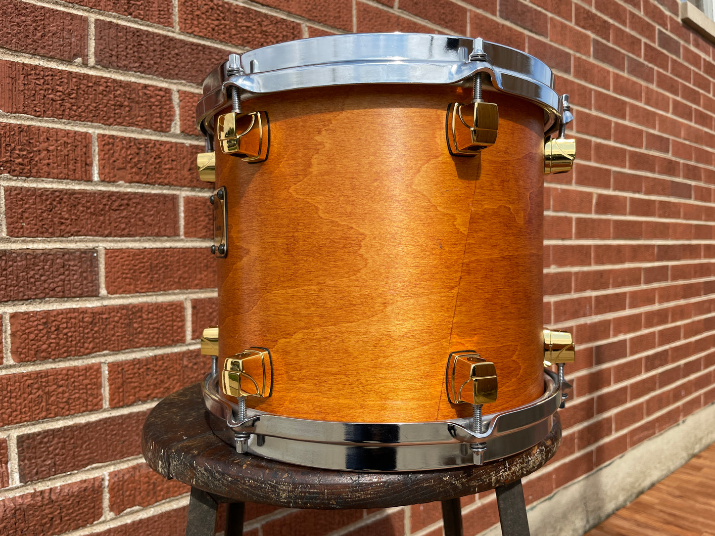 2000s Yamaha Maple Custom 9x10 Tom Drum Vintage Natural MIJ