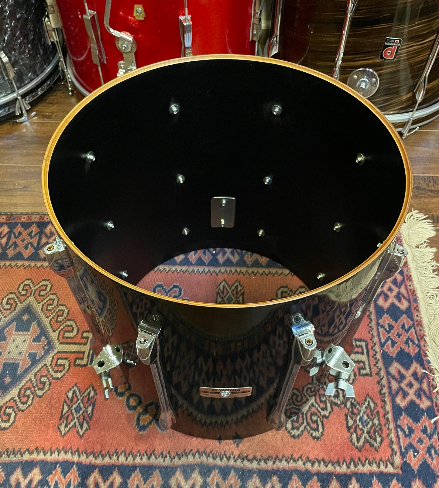 Yamaha 16x16 Recording Custom Floor Tom Piano Black
