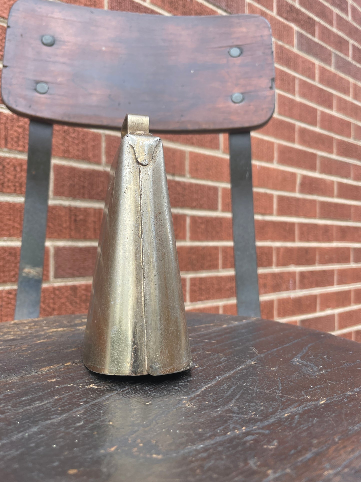 Vintage 1960s Ludwig Script Logo 5" Golden Tone Cow Bell