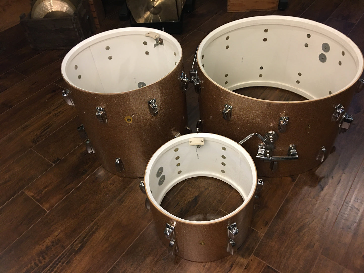 1965 Ludwig Super Classic Drum Set Champagne Sparkle 100% Original