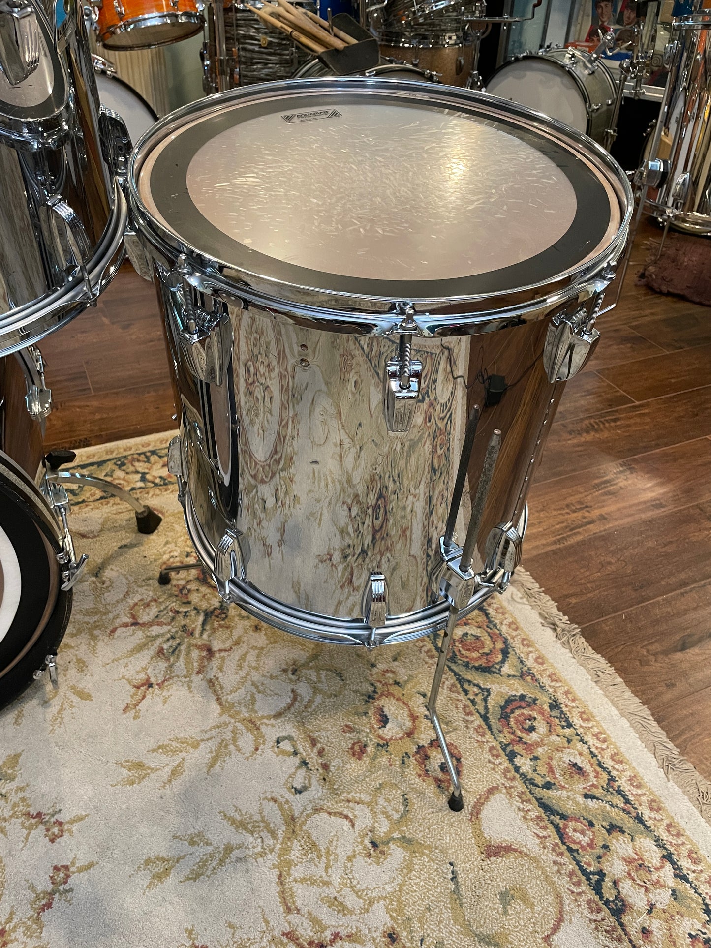 1979-80 Ludwig 9pc. Drum Set Chrome Over Wood *Video Demo*