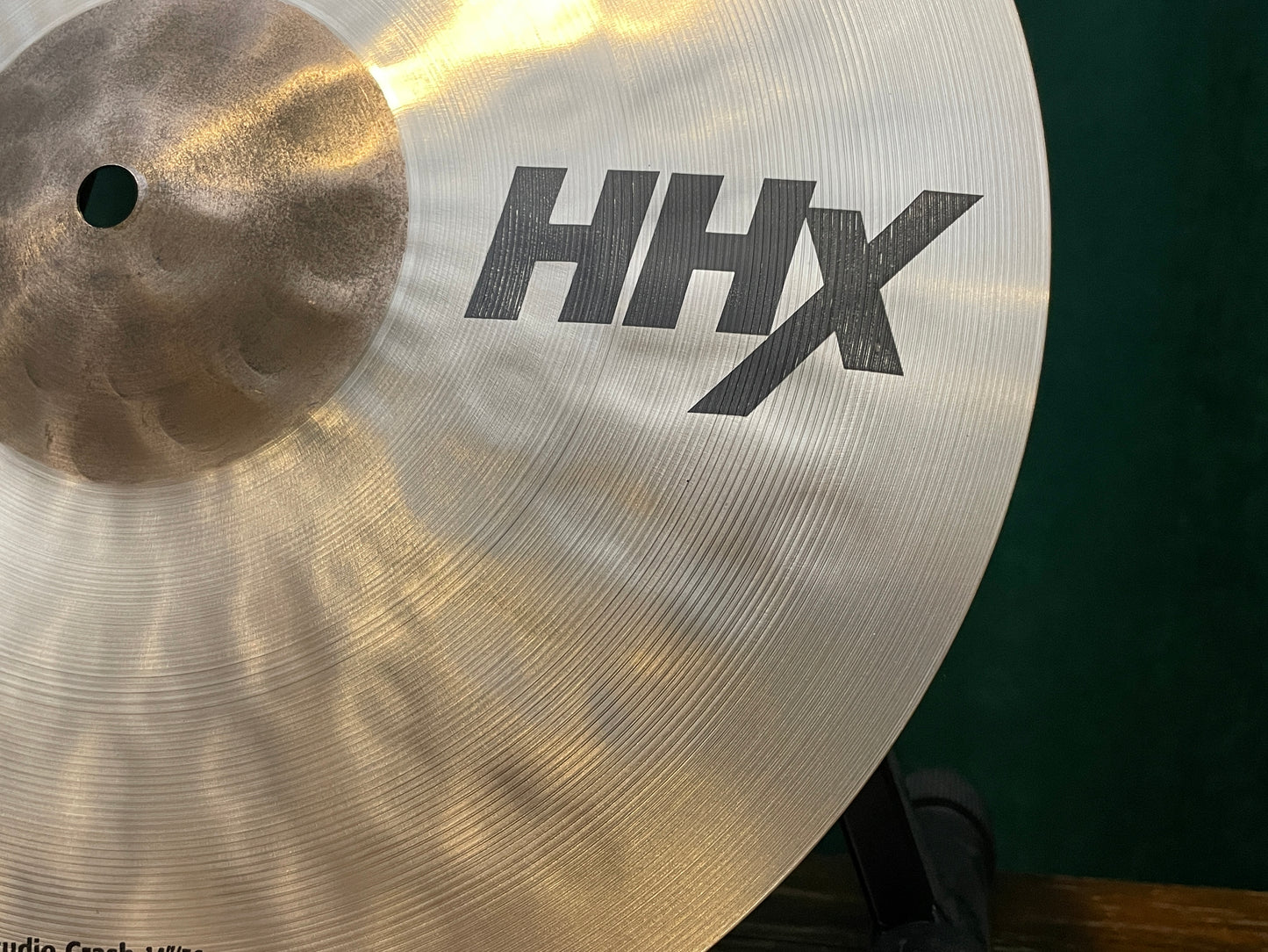 N.O.S. 14" Sabian Hand Hammered HHX Studio Crash Cymbal 806g