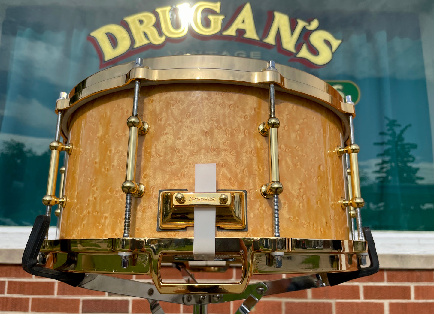 N.O.S. 2000 Ludwig 6.5x14 Limited Edition Millennium Snare Drum Birdseye Maple