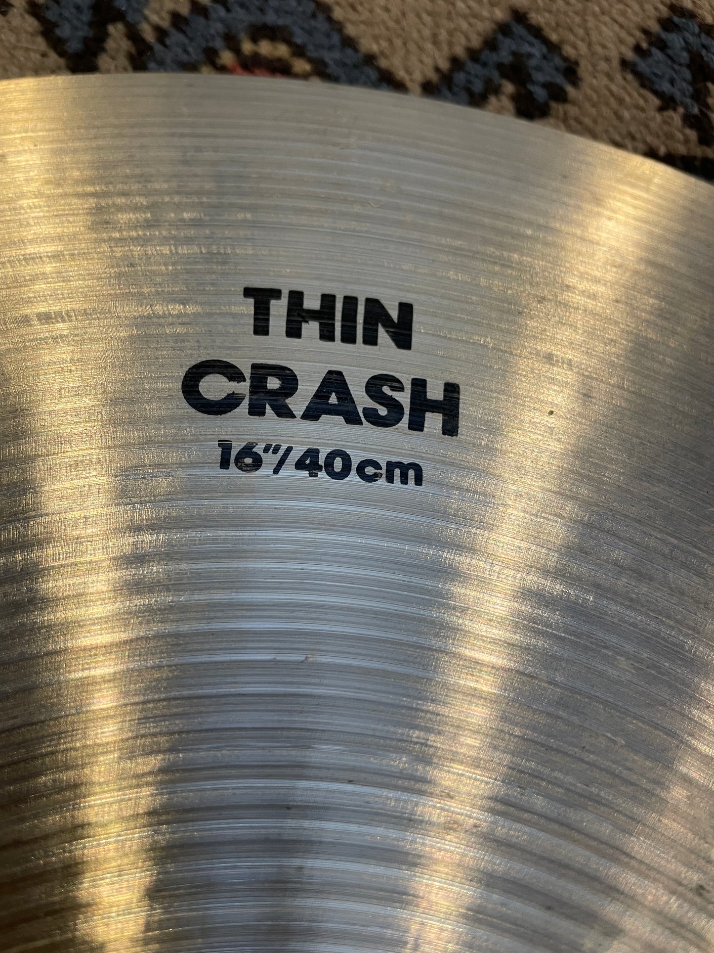 16" Zildjian A 1980s Thin Crash Cymbal 1074g