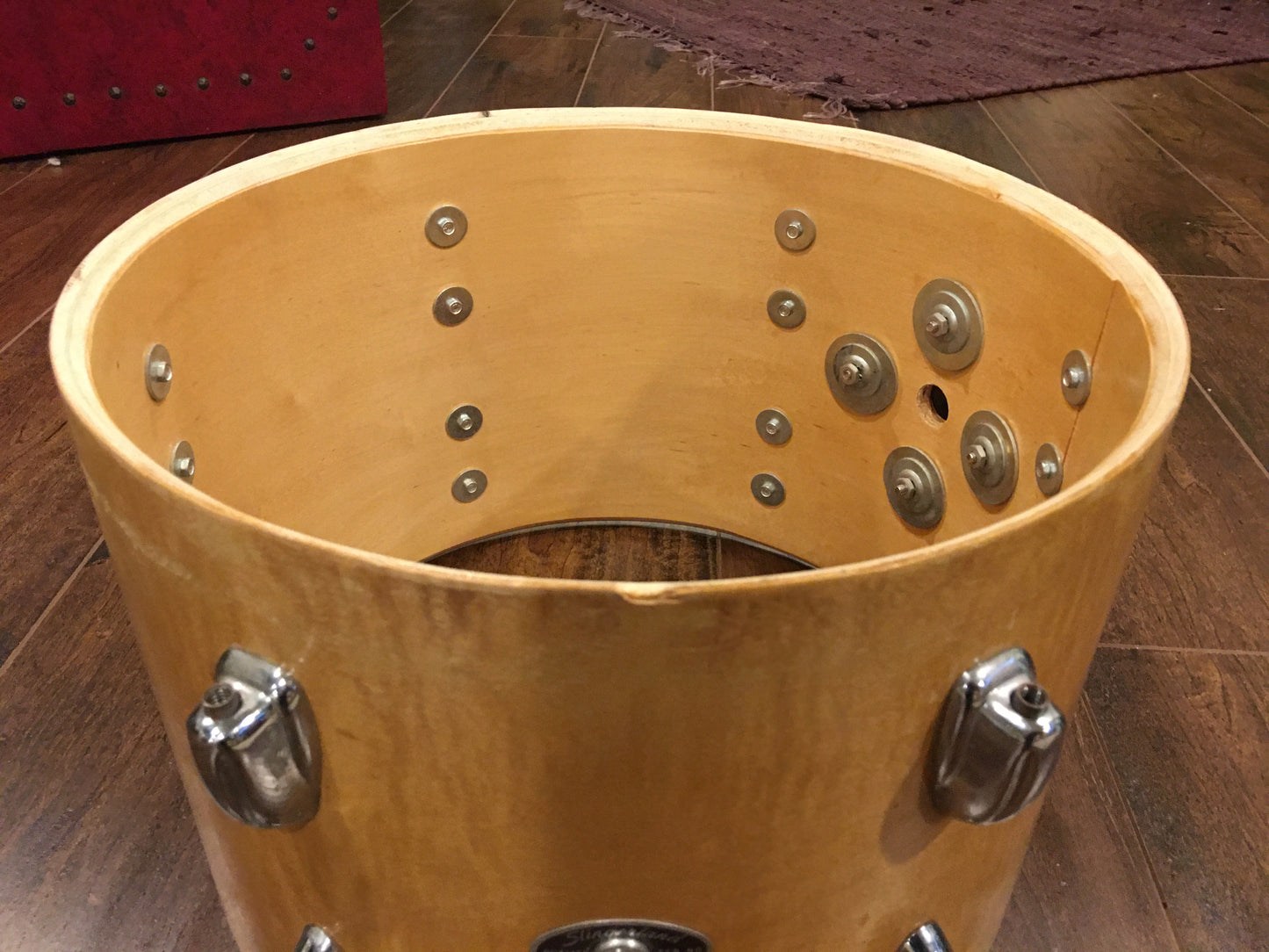 1970s Slingerland 9x13 Natural Maple 5 ply Tom Drum