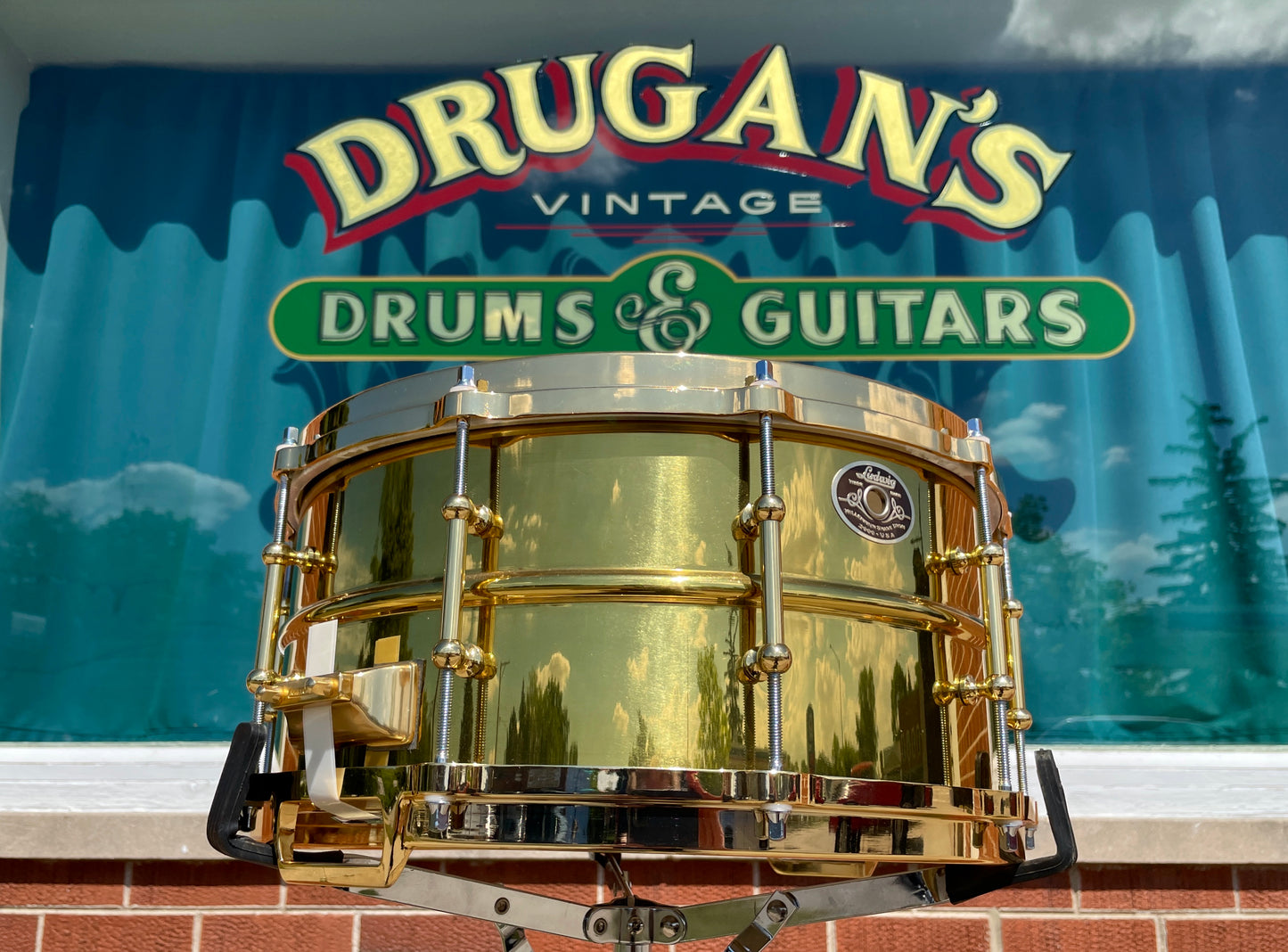 N.O.S. 2000 Ludwig 6.5x14 Limited Edition Brass Supraphonic Millennium Snare Drum #20 of 100