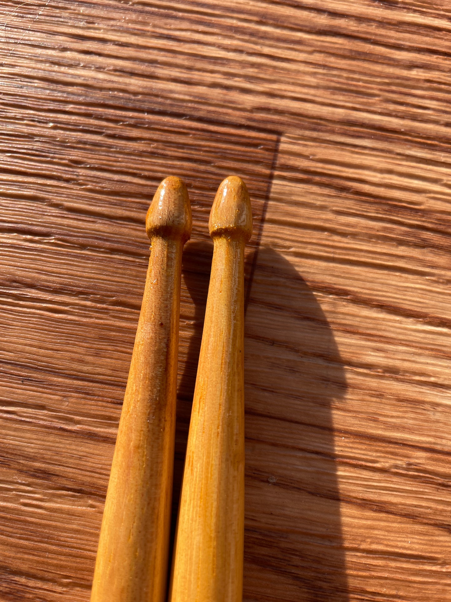 N.O.S. Vintage Pacer Ultra Finish GK Gene Krupa Wood Tip Drum Sticks w/ Original Bag New Old Stock