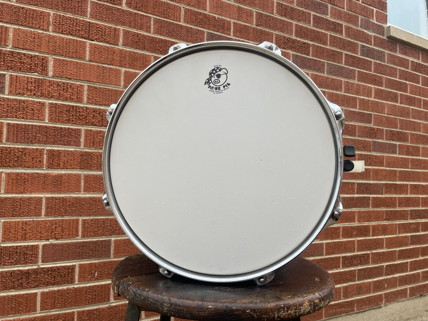 2001 Pork Pie 6x12 USA Custom Maple Snare Drum Gold Sparkle