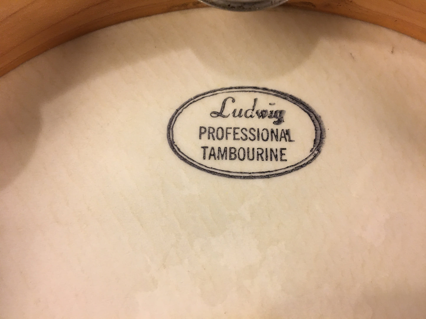 1950s WFL Ludwig 10" Tambourine Never Used w/ Original Box Amazing Find!