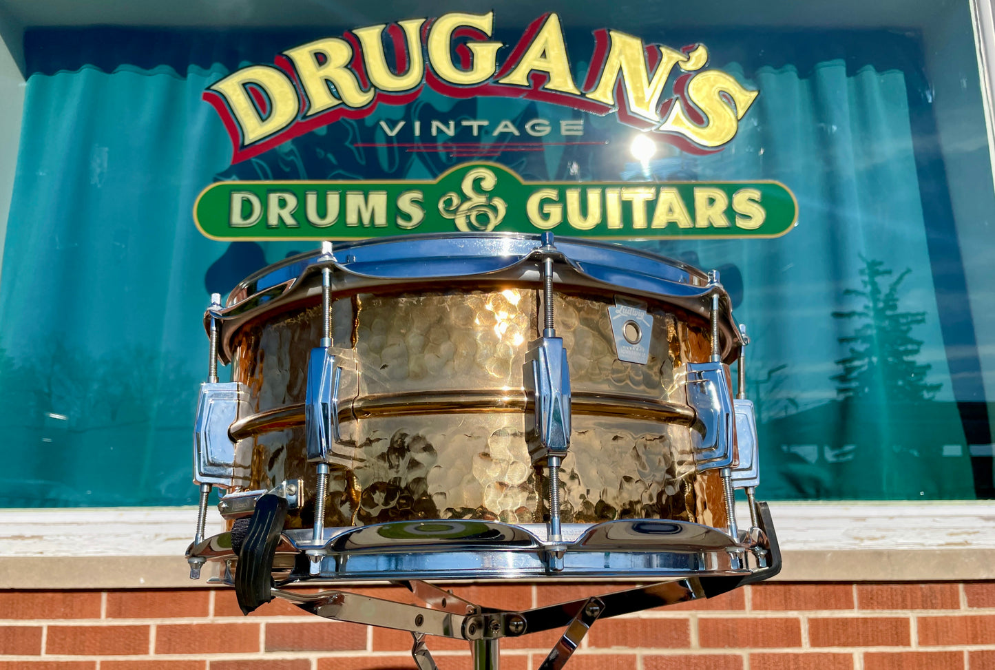 Ludwig 6.5x14 Hammered Bronze Phonic Snare Drum